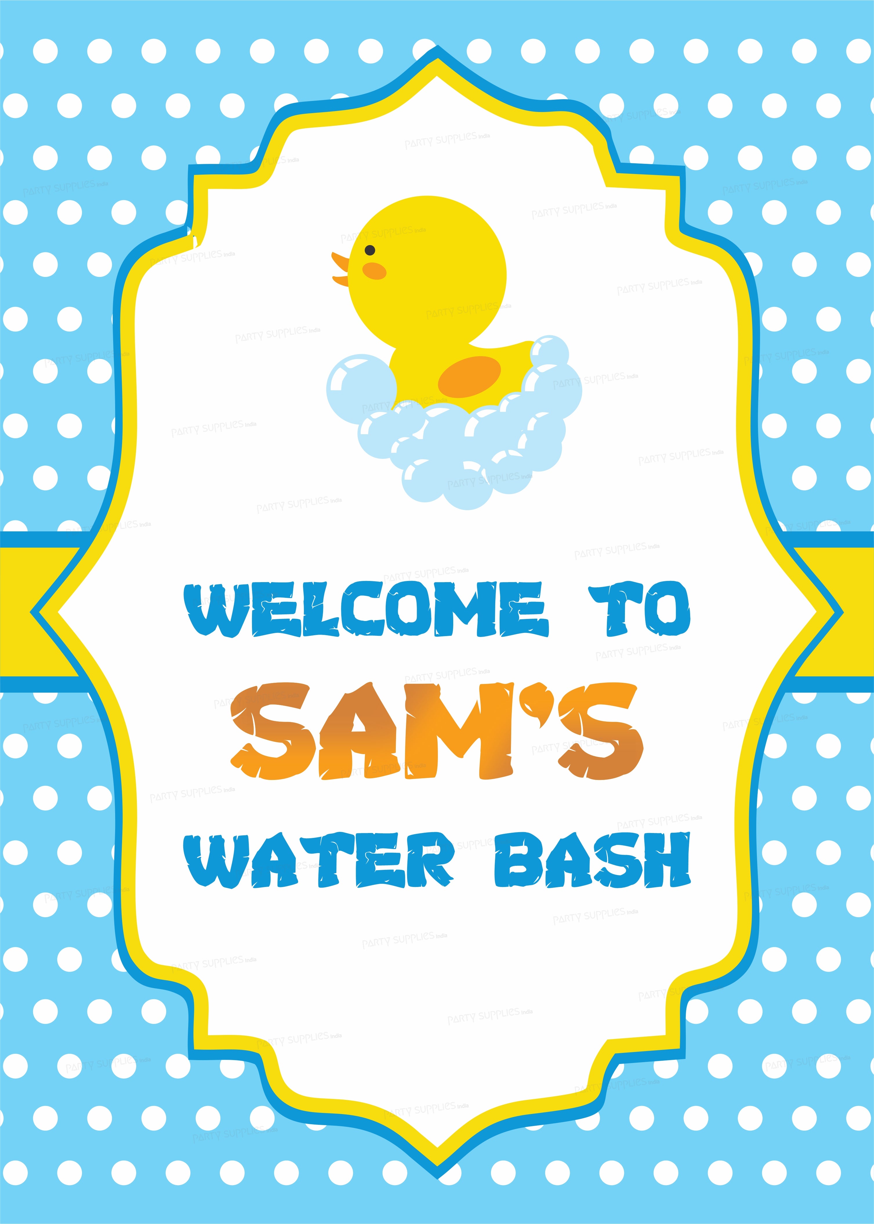 Duck Theme Boy Welcome Board