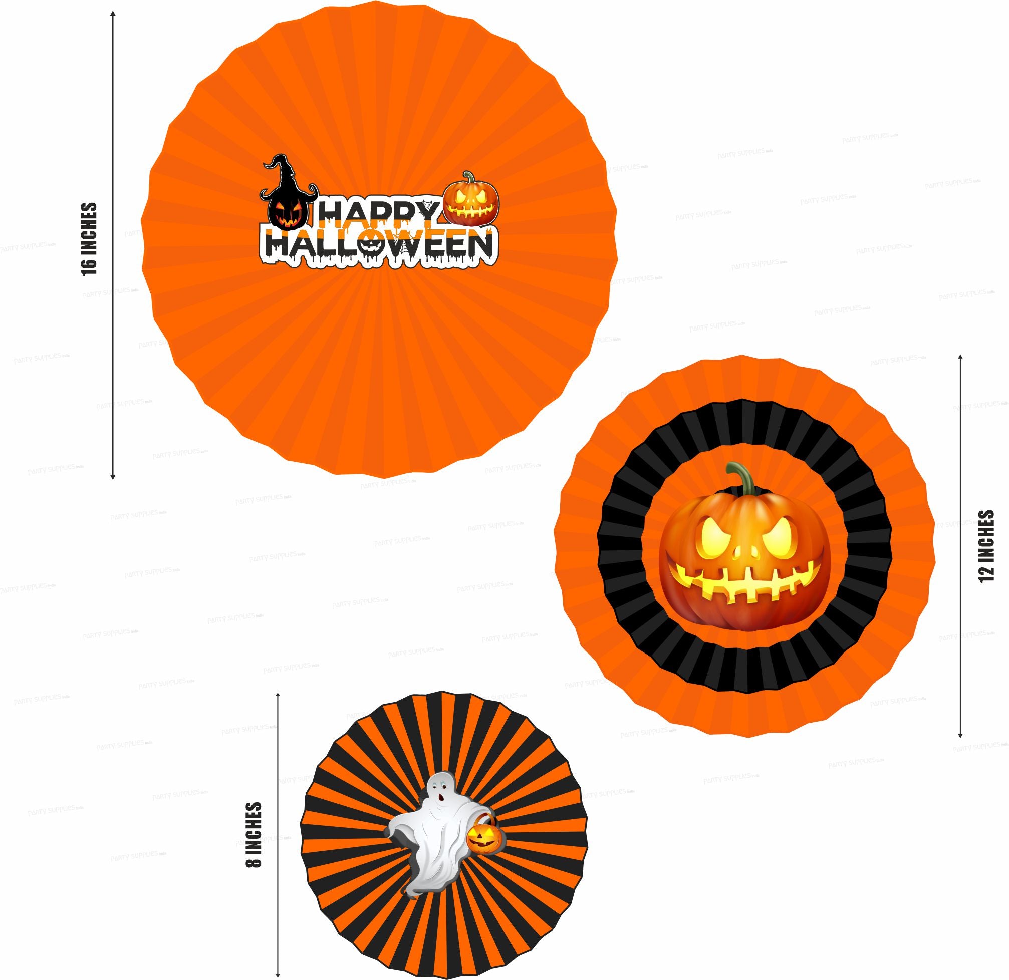 Halloween Theme Paper Fan