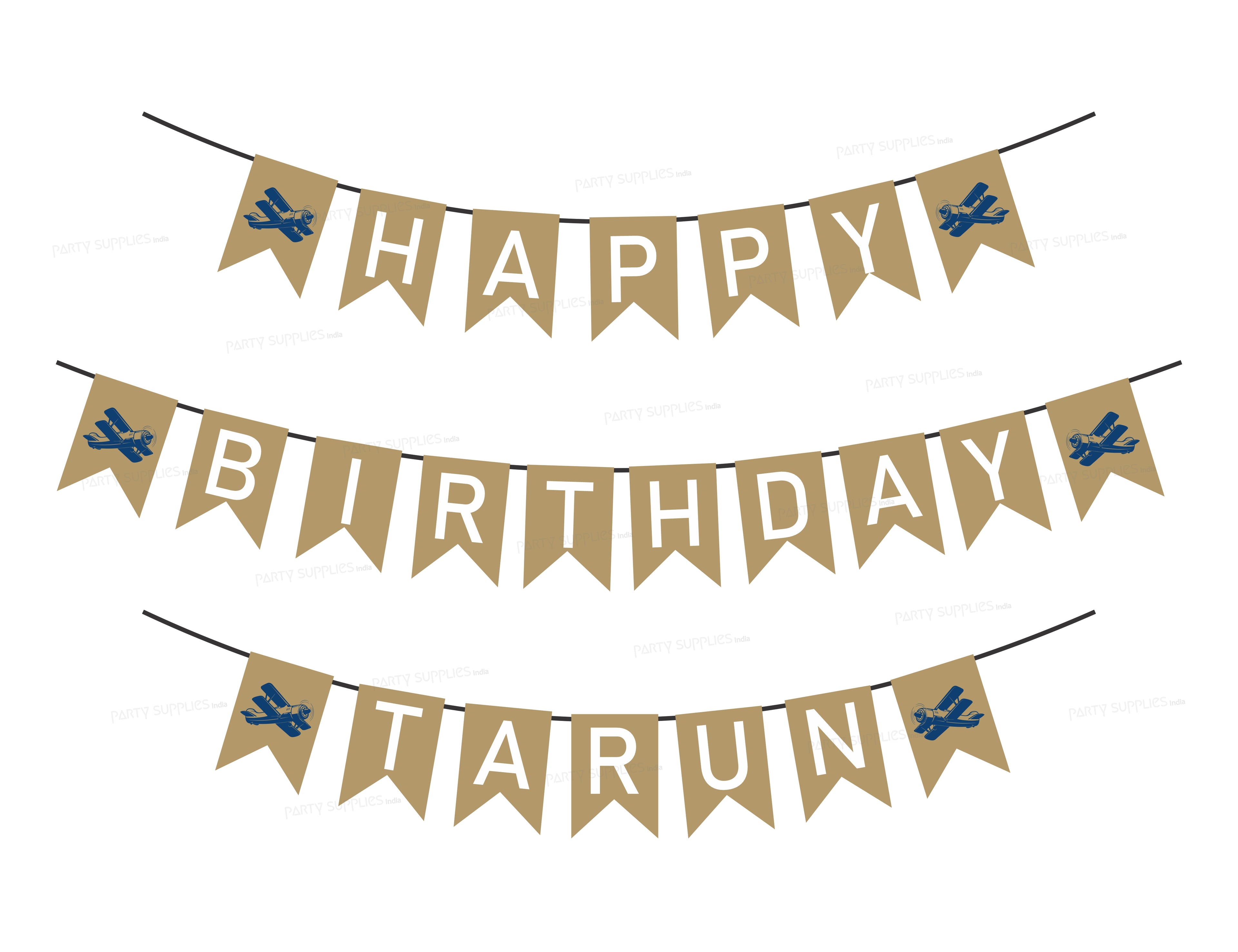 Aeroplane Theme Personalized with Name Hanging