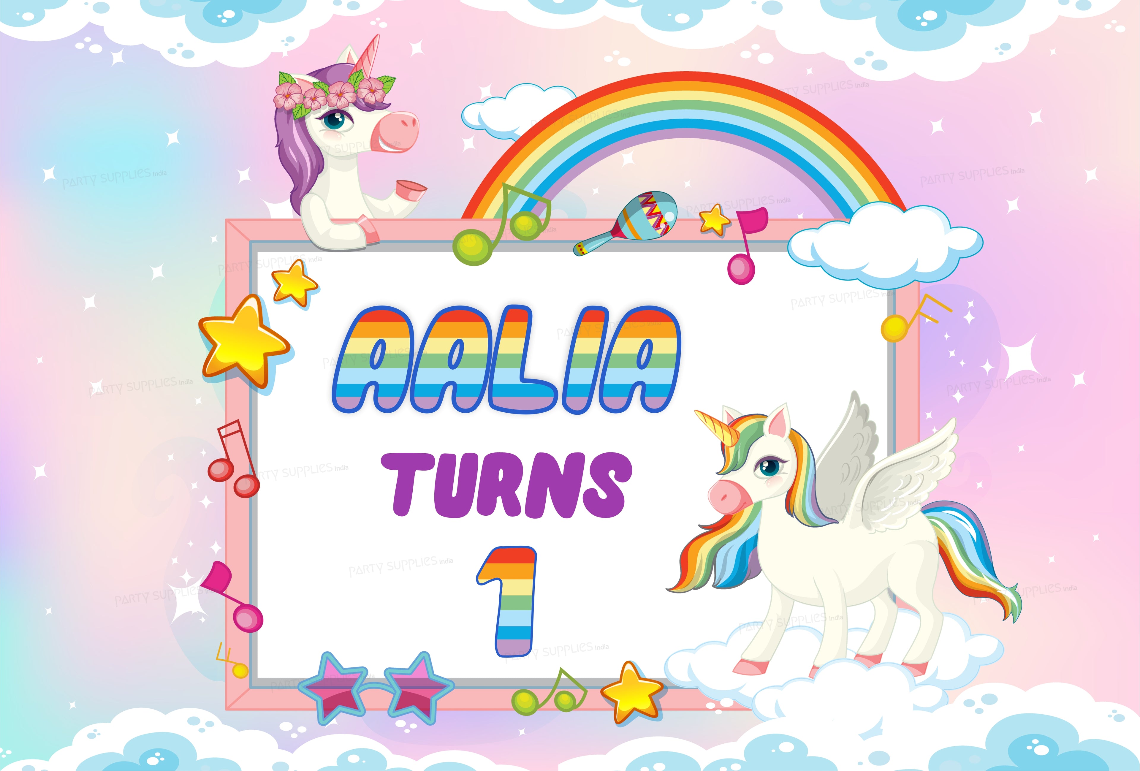 Unicorn Theme Backdrop