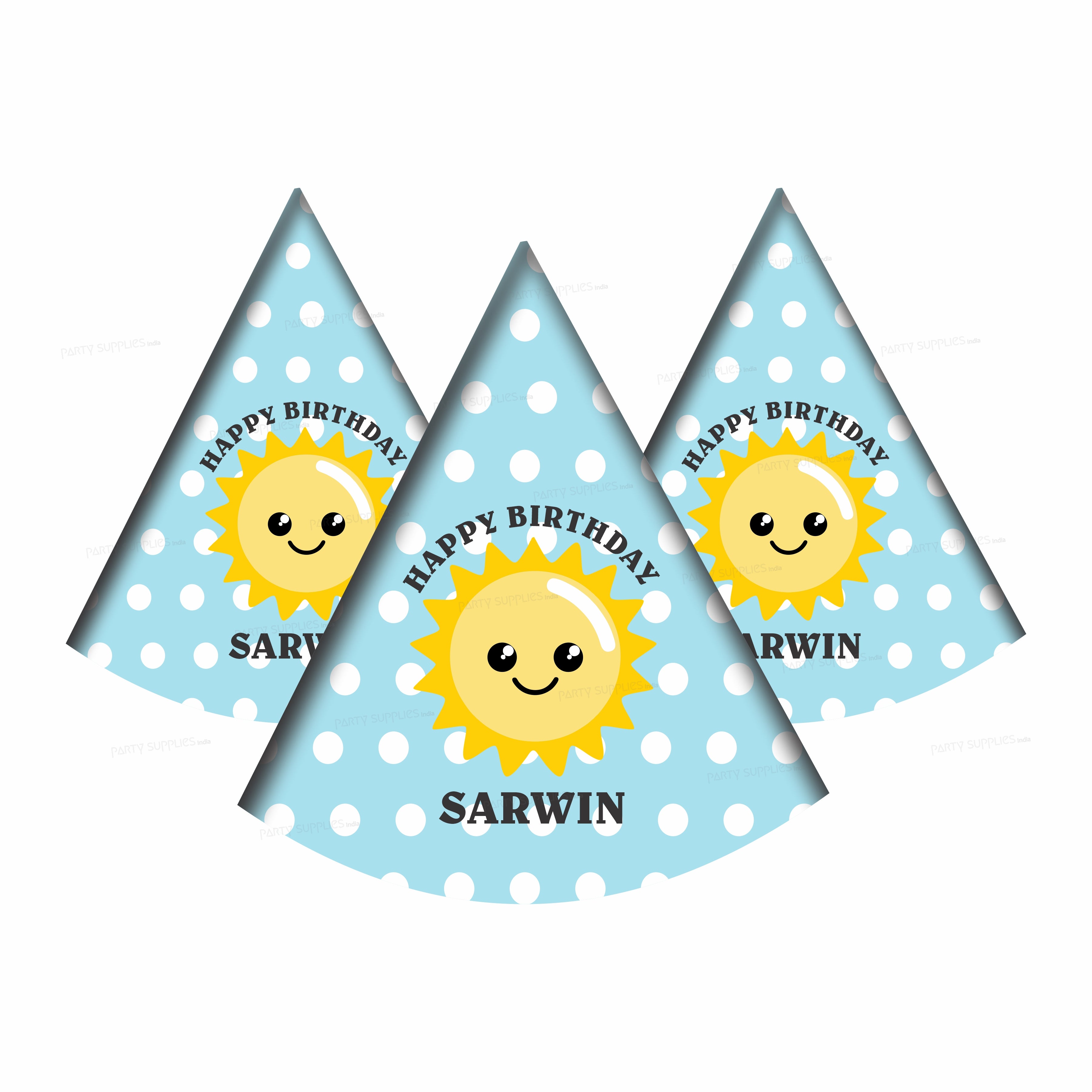 Sunshine Theme Boy Personalized Hat