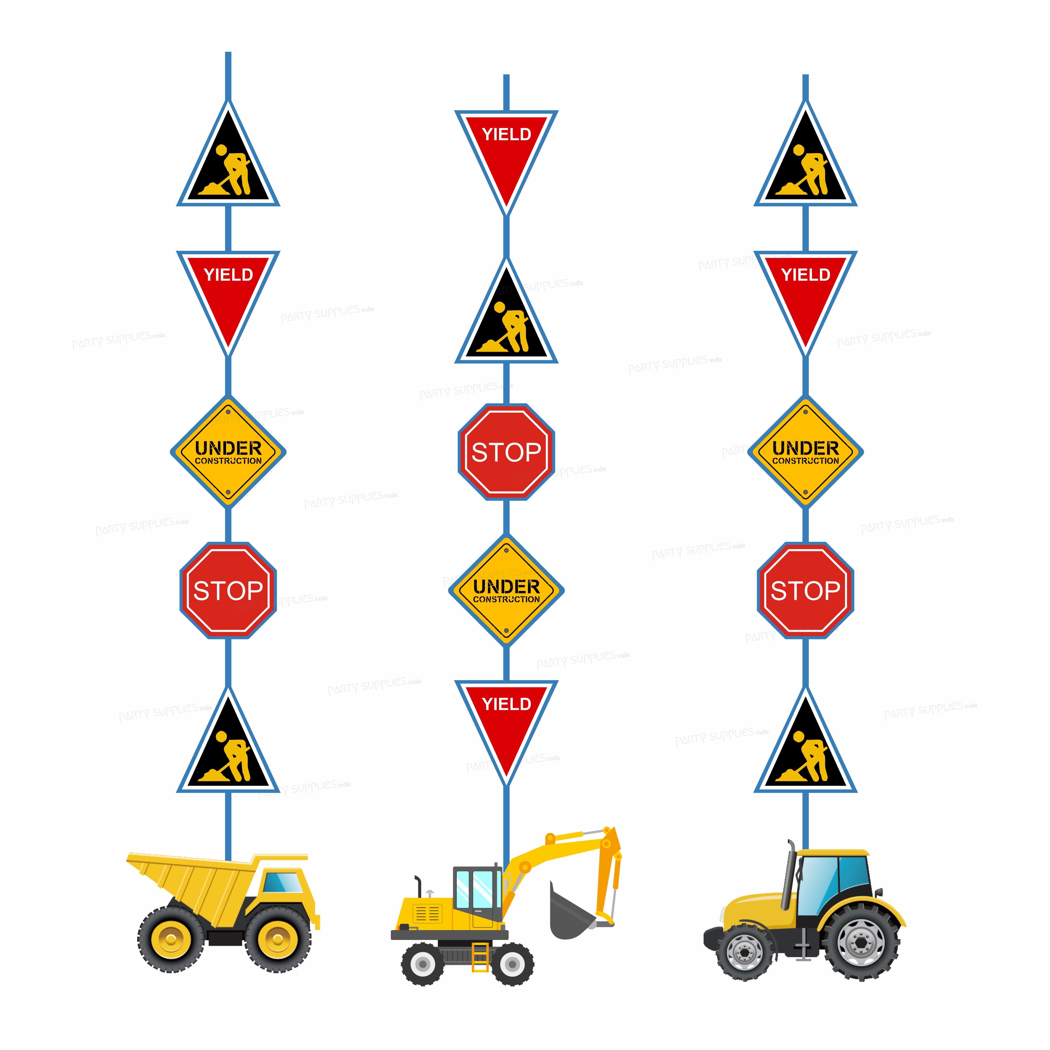 Construction Theme Dangler