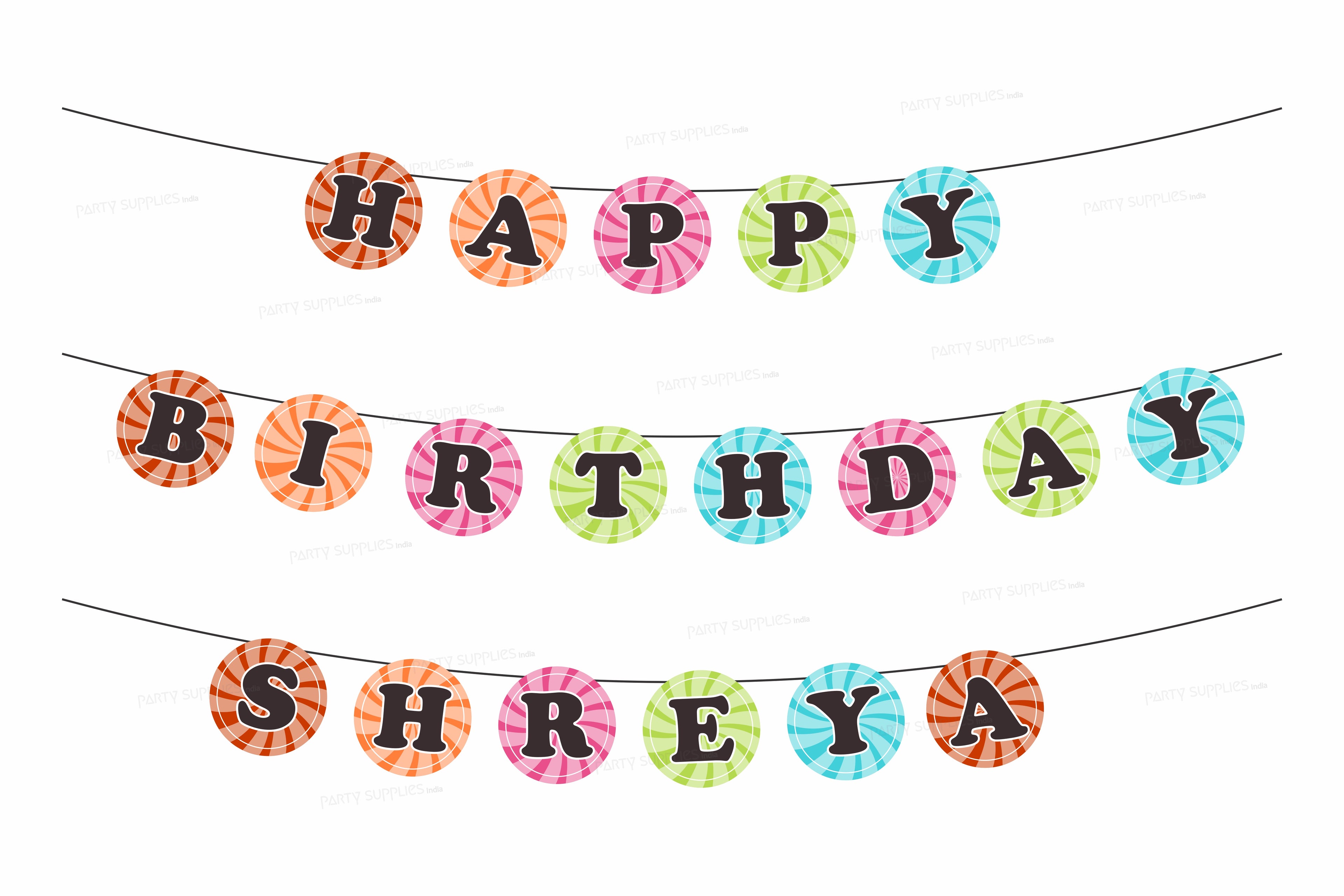 Candy Circle Theme Hanging