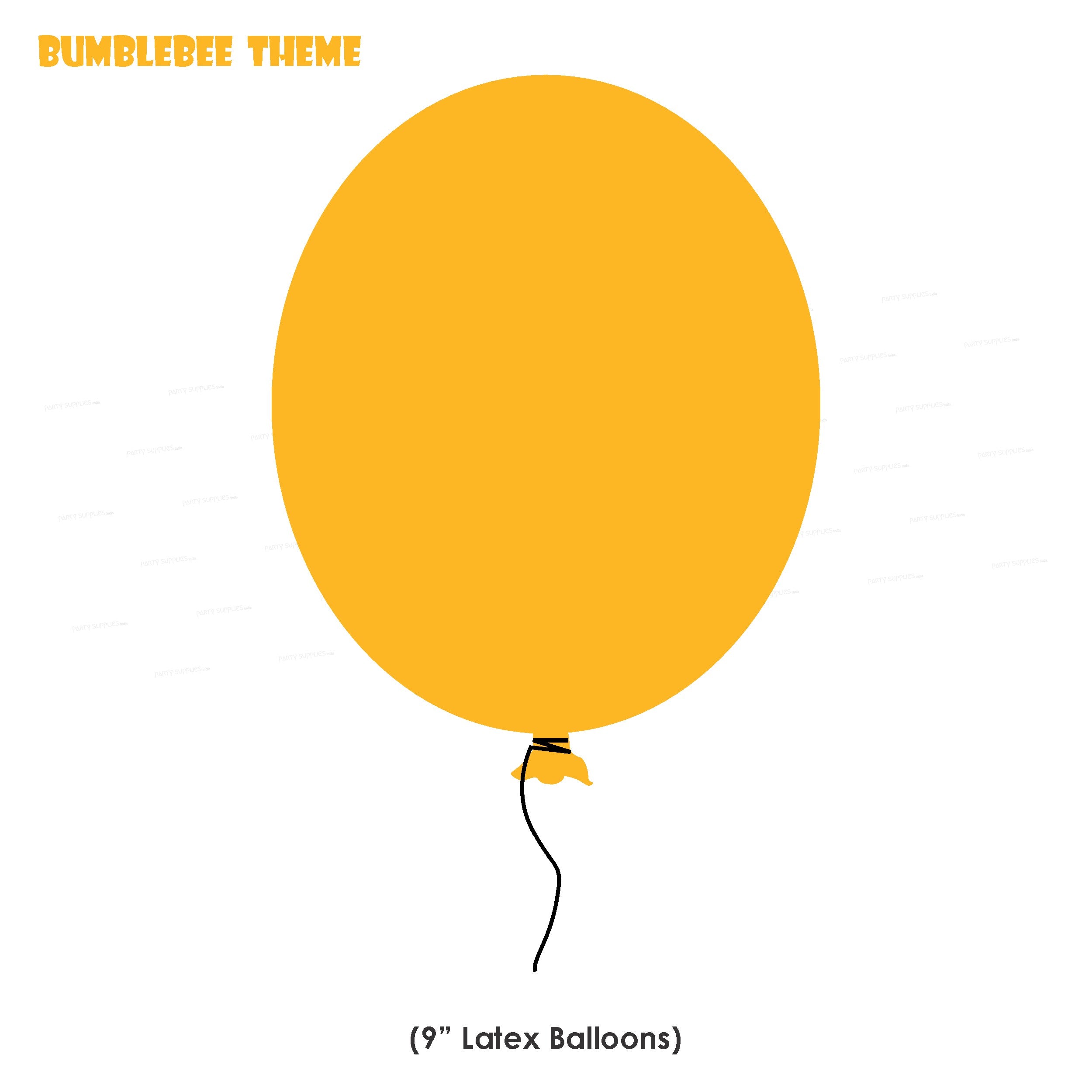 Bumble Bee Theme Colour 30 Pcs. Balloons