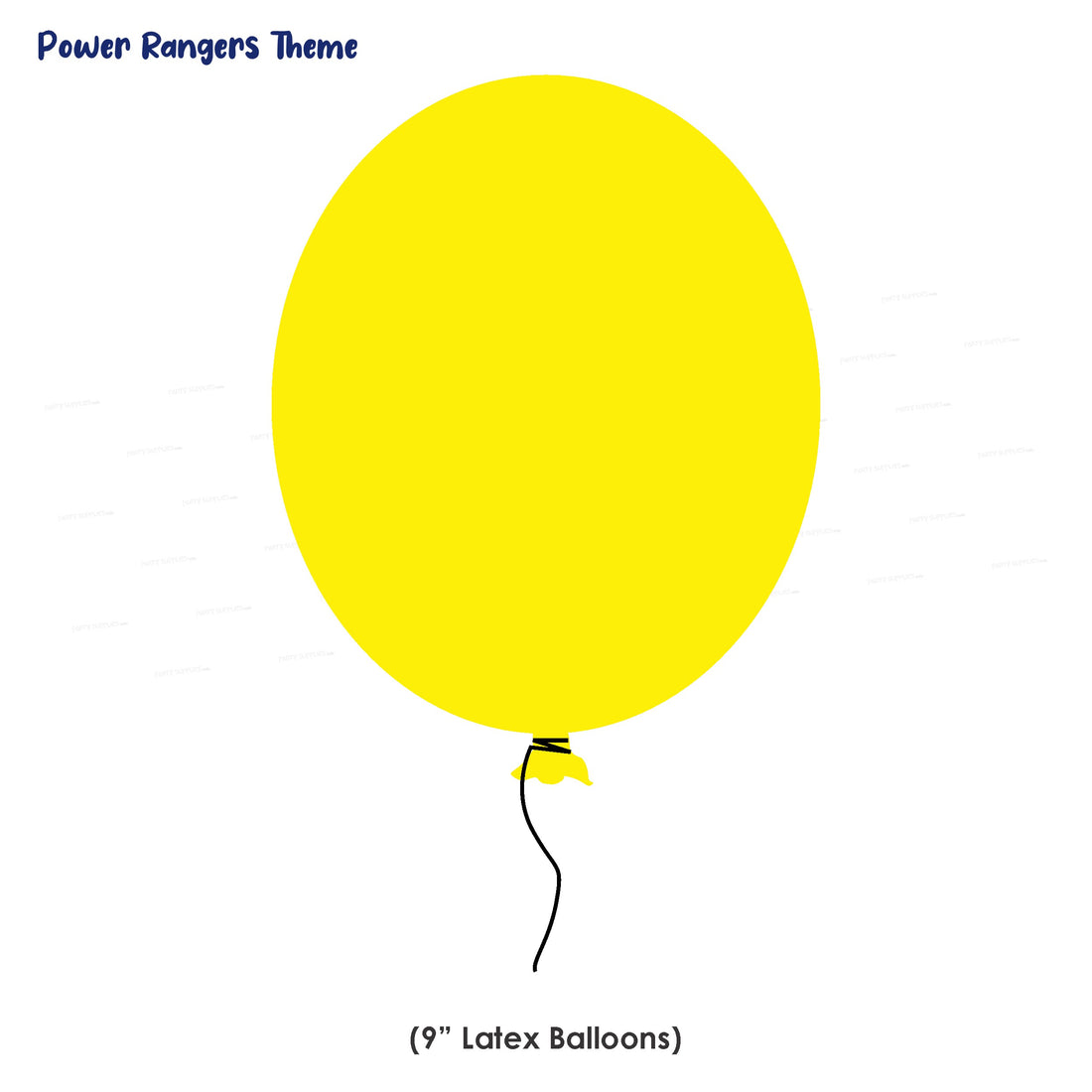 Power Rangers Theme Colour 30 Pcs. Balloons