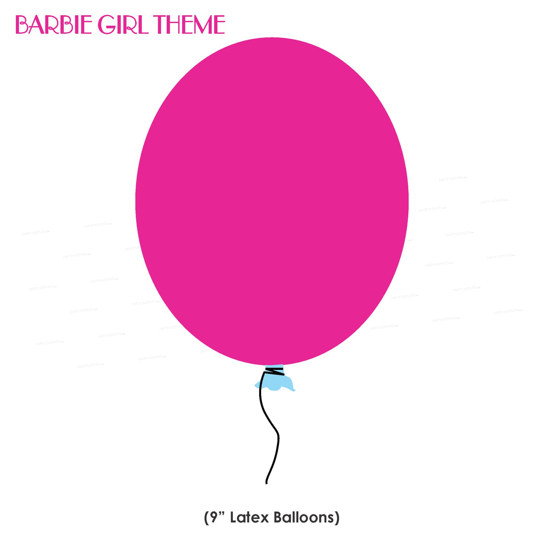 Barbie Theme Colour 30 Pcs. Balloons