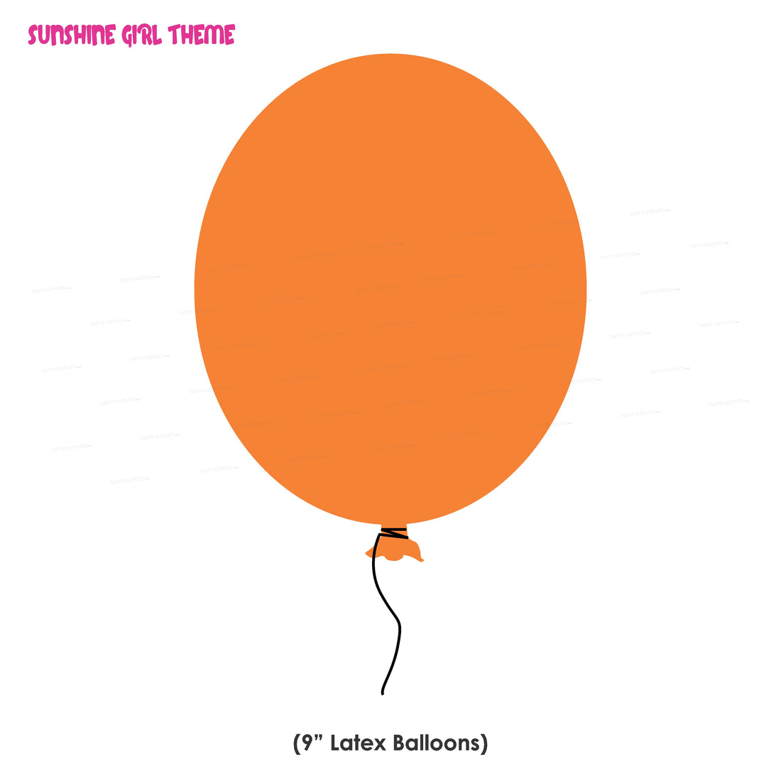 Sunshine Girl Theme Colour 30 Pcs Balloons