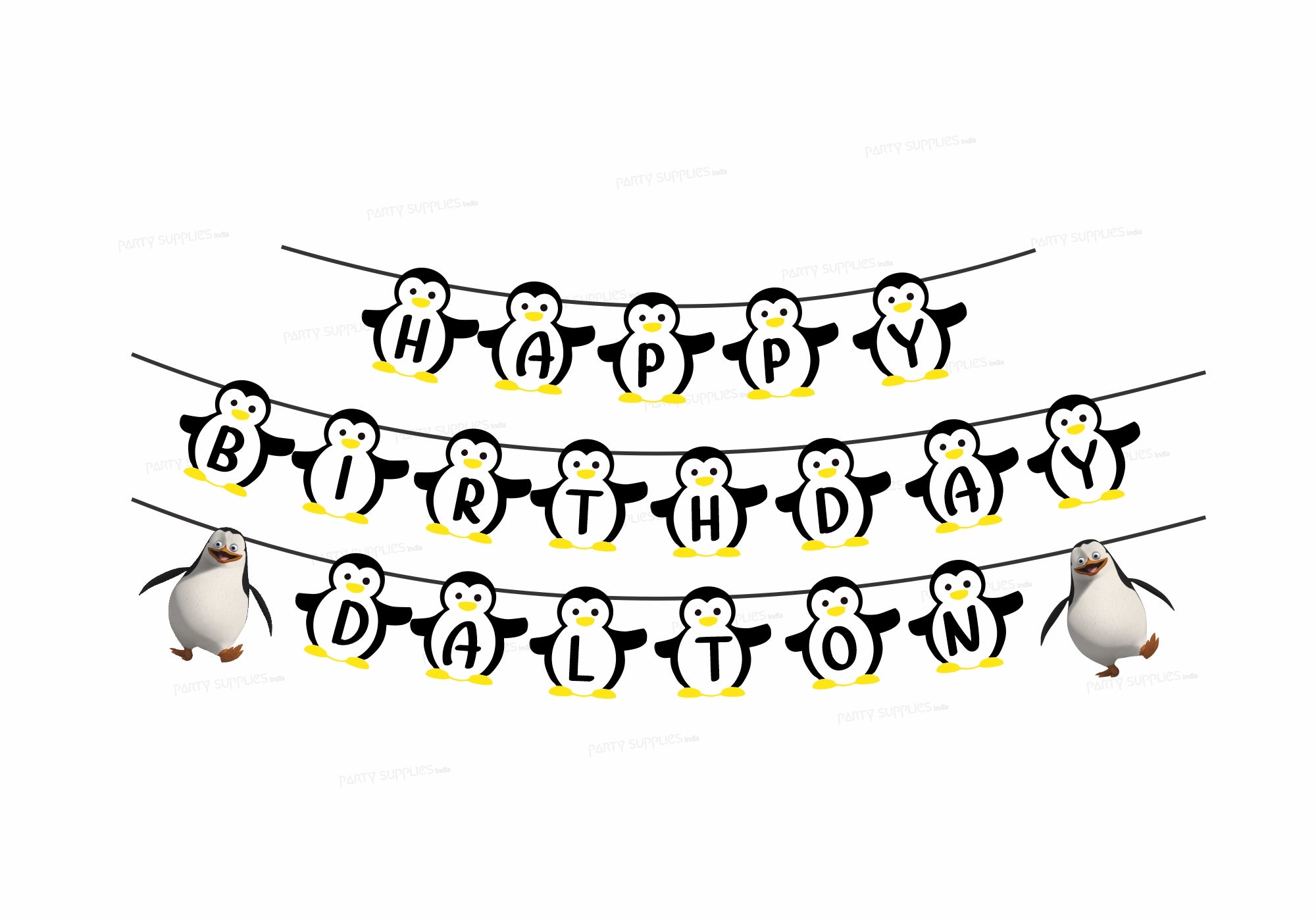 Penguin Theme Personalized Hanging