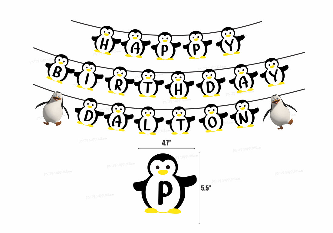 Penguin Theme Personalized Hanging