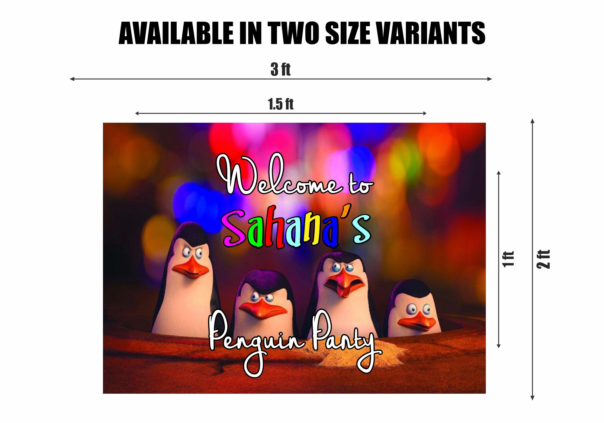 Penguin Theme Welcome Board