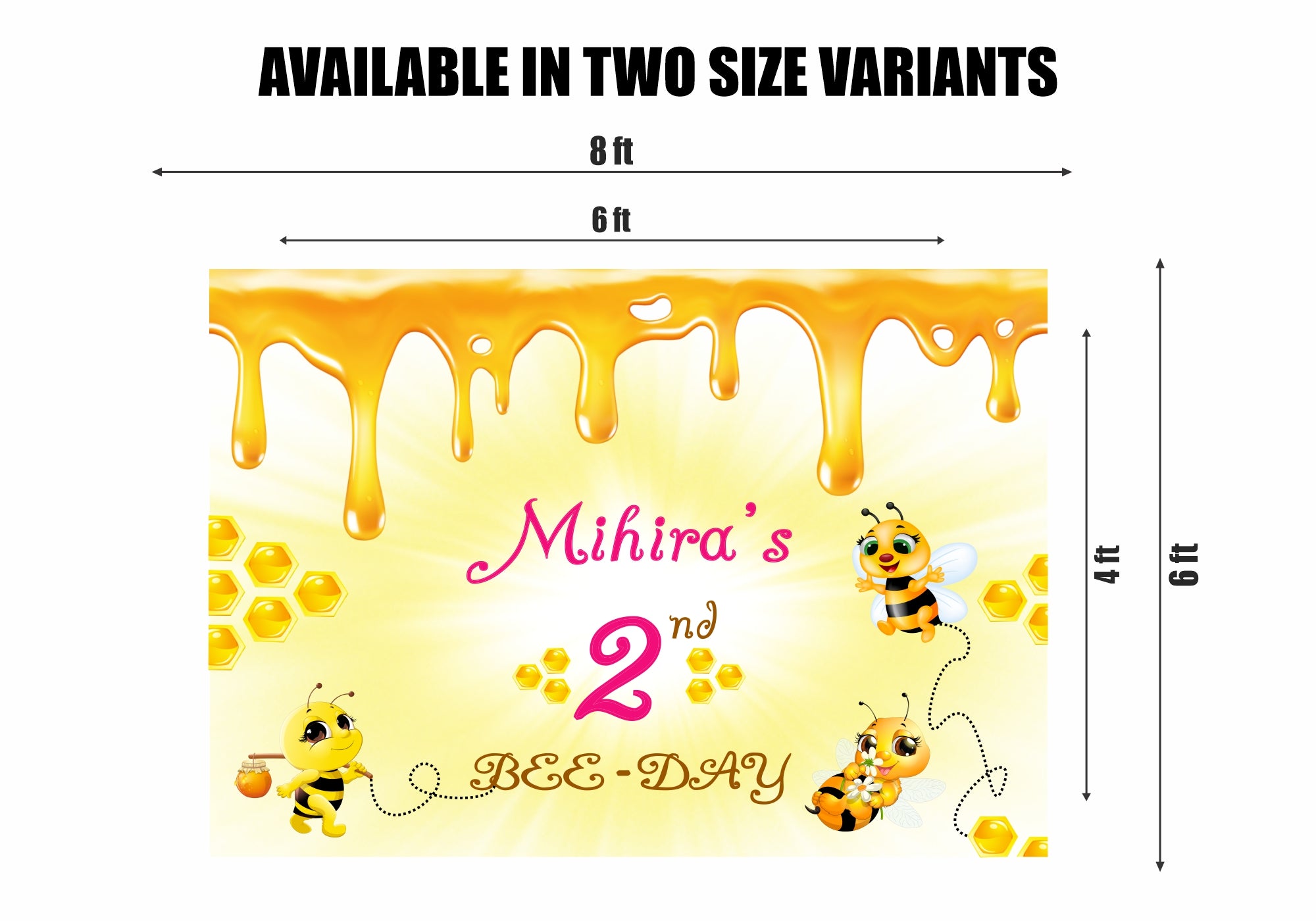 Bumble Bee Theme Backdrop