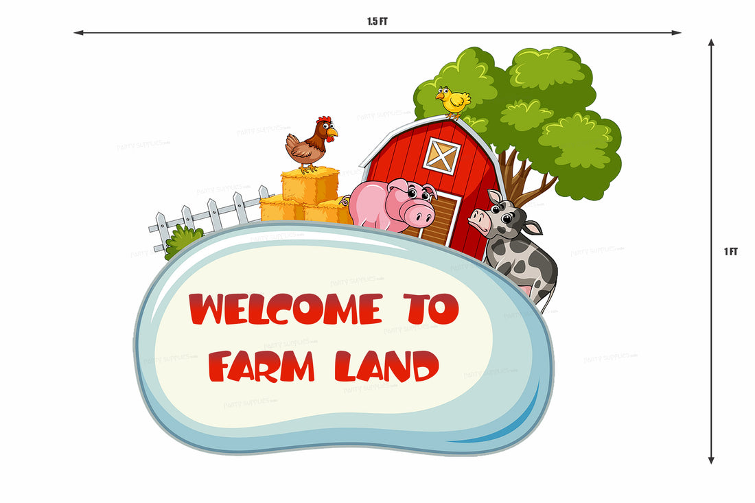 PSI Farm Theme Personalized Welcome Board