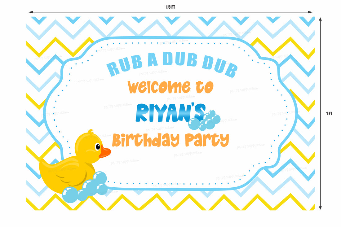 Duck Theme Boy Personalized Welcome Board