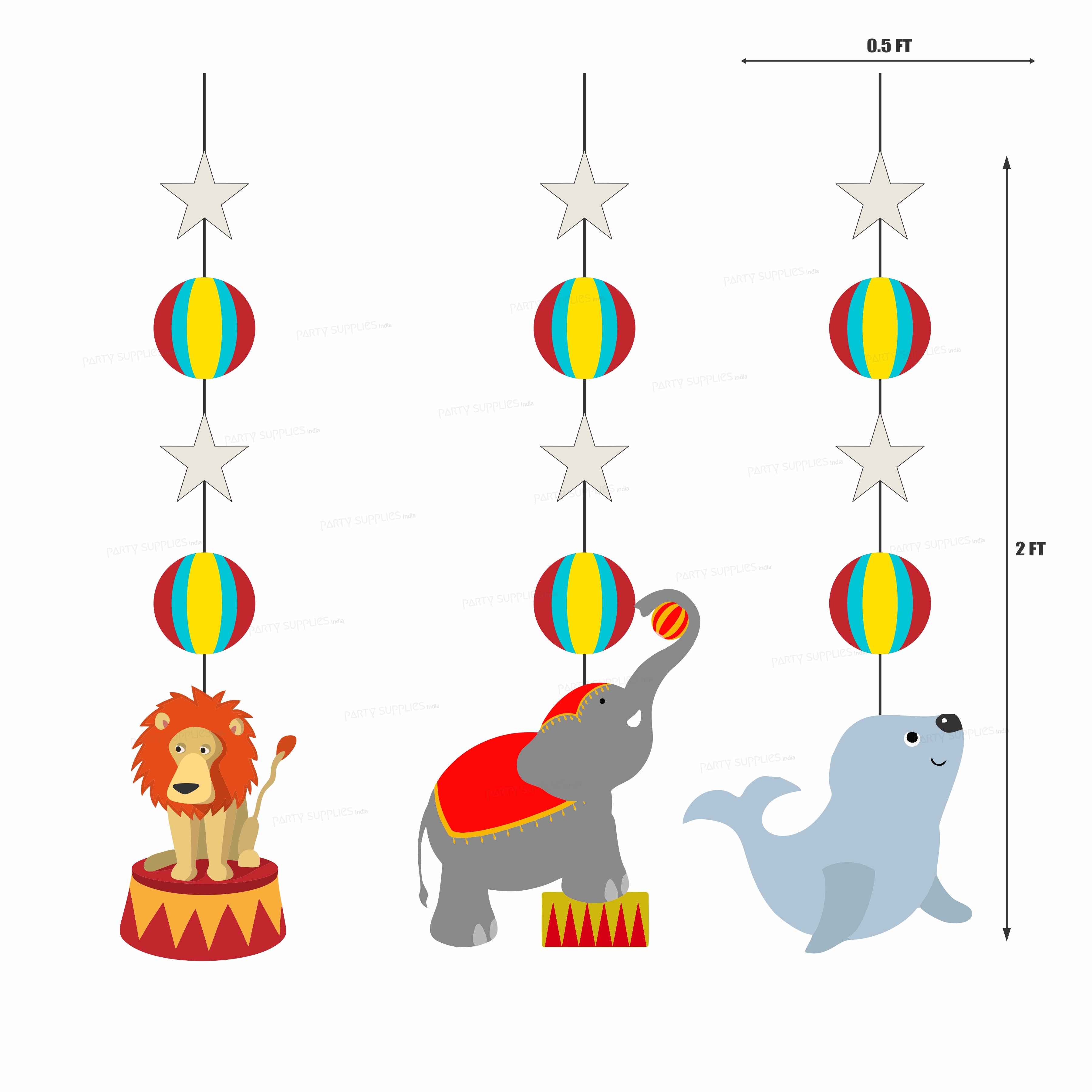 Circus Theme Personalized Hanging