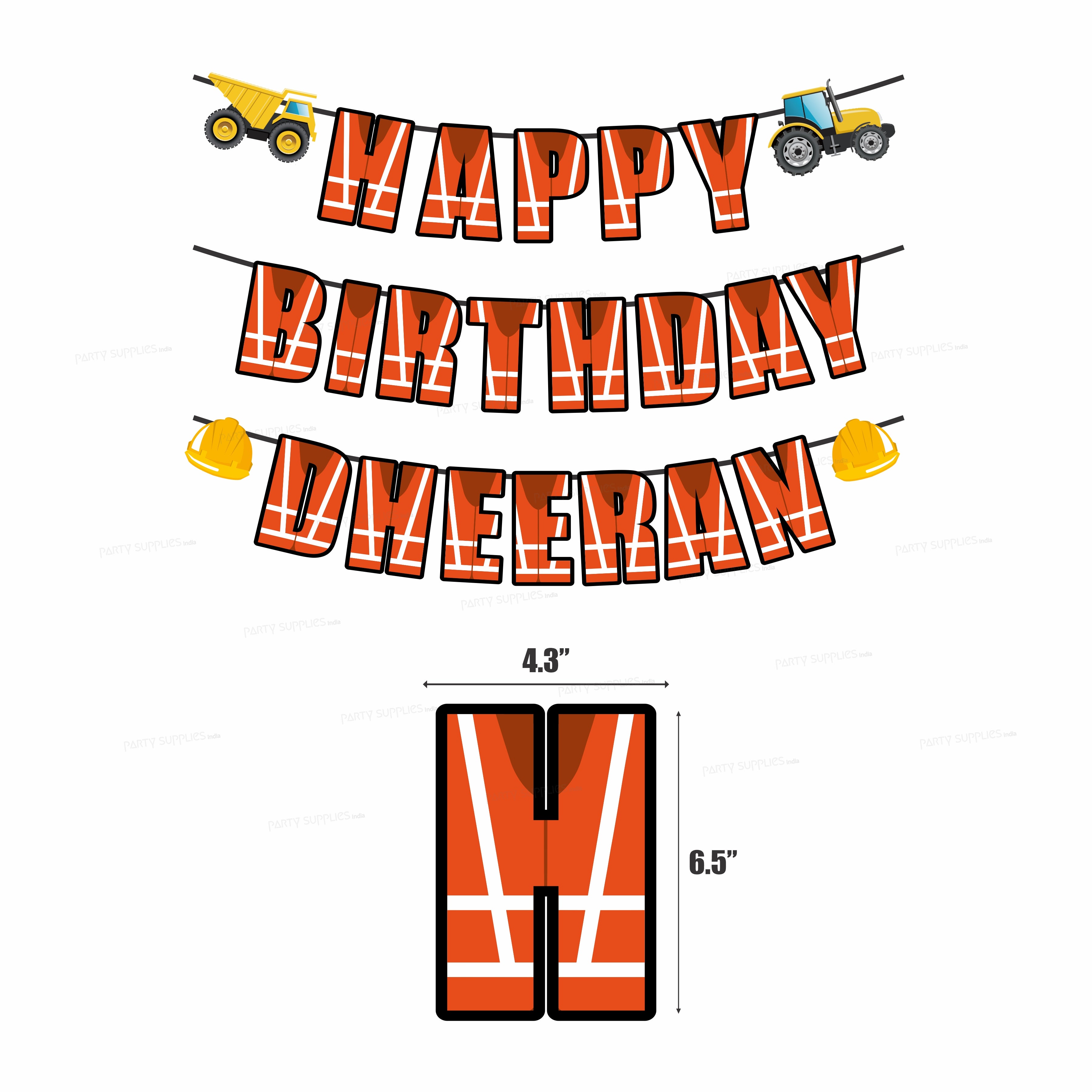 Construction Theme Personalized Hanging