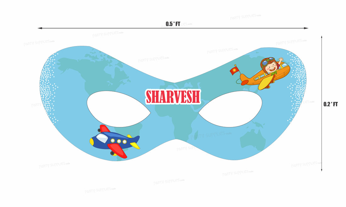 Aeroplane Theme Customized Eye Mask