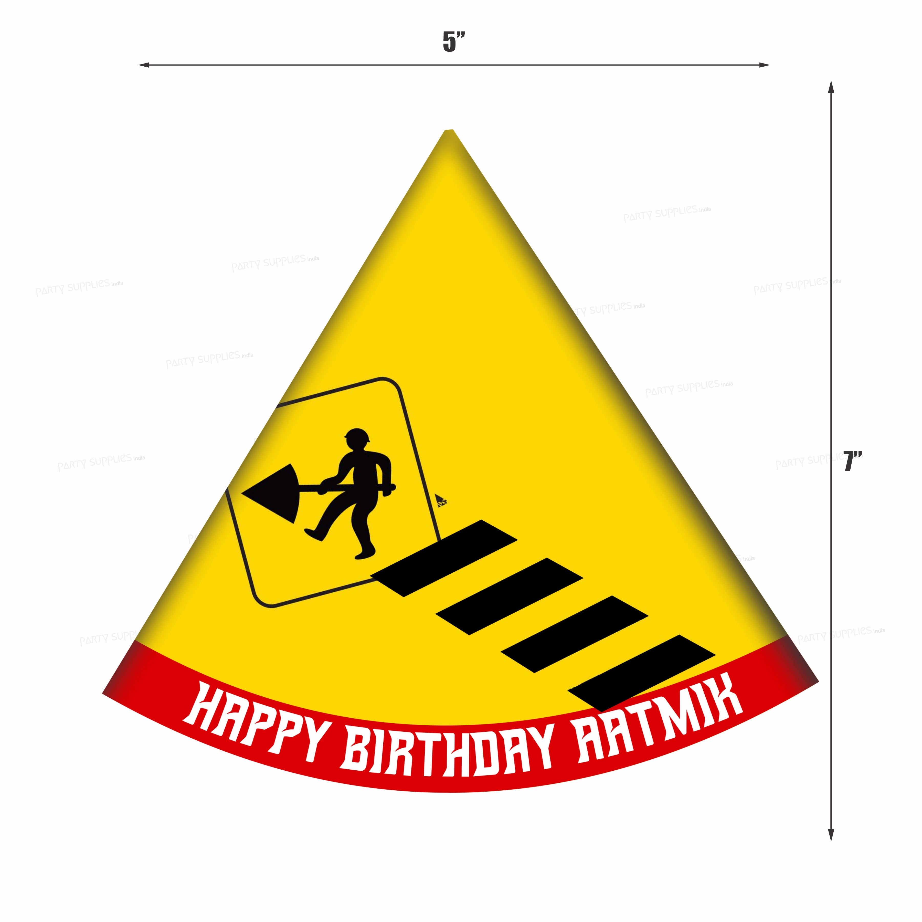 Construction Theme Personalized Hat