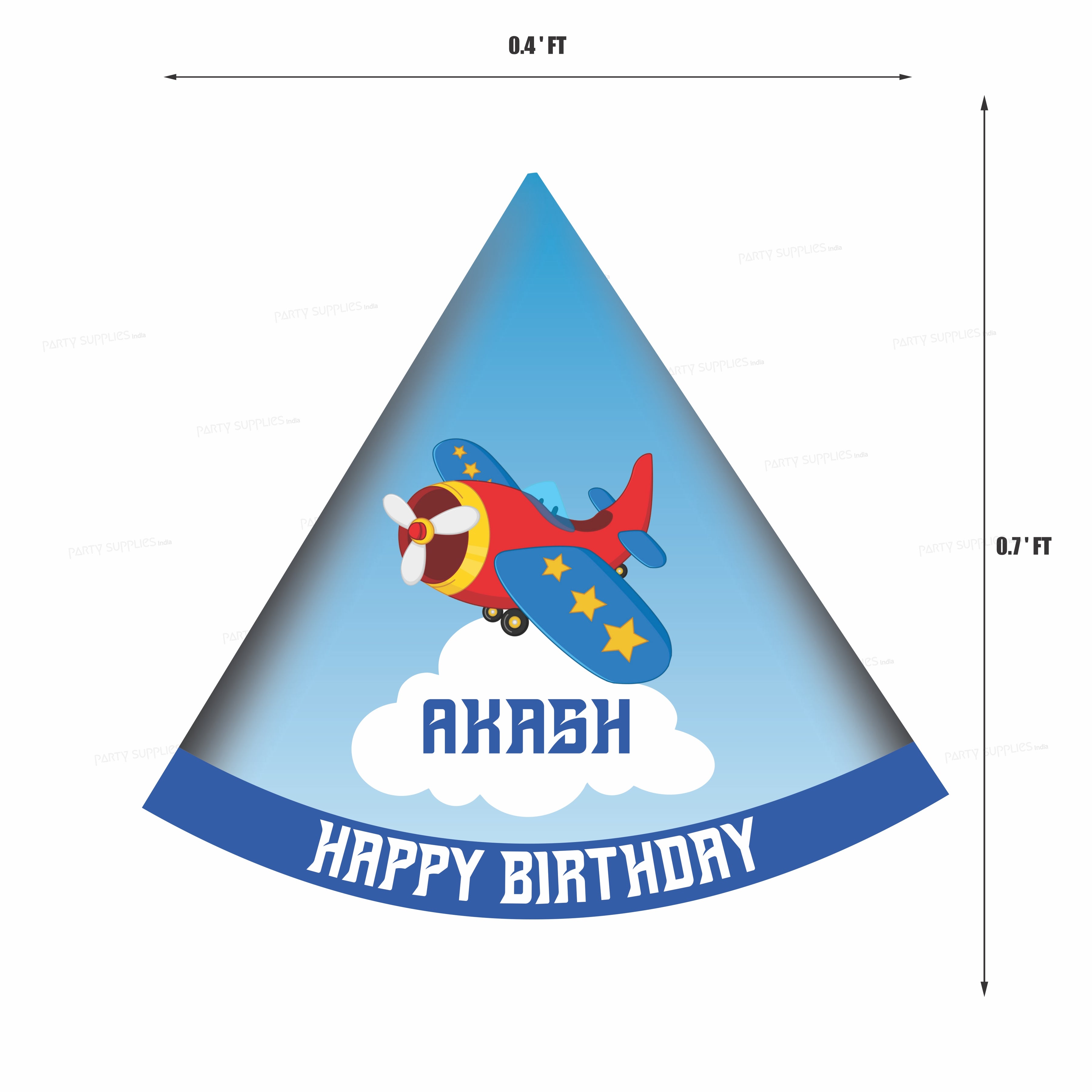 Aeroplane Theme Customized Hat