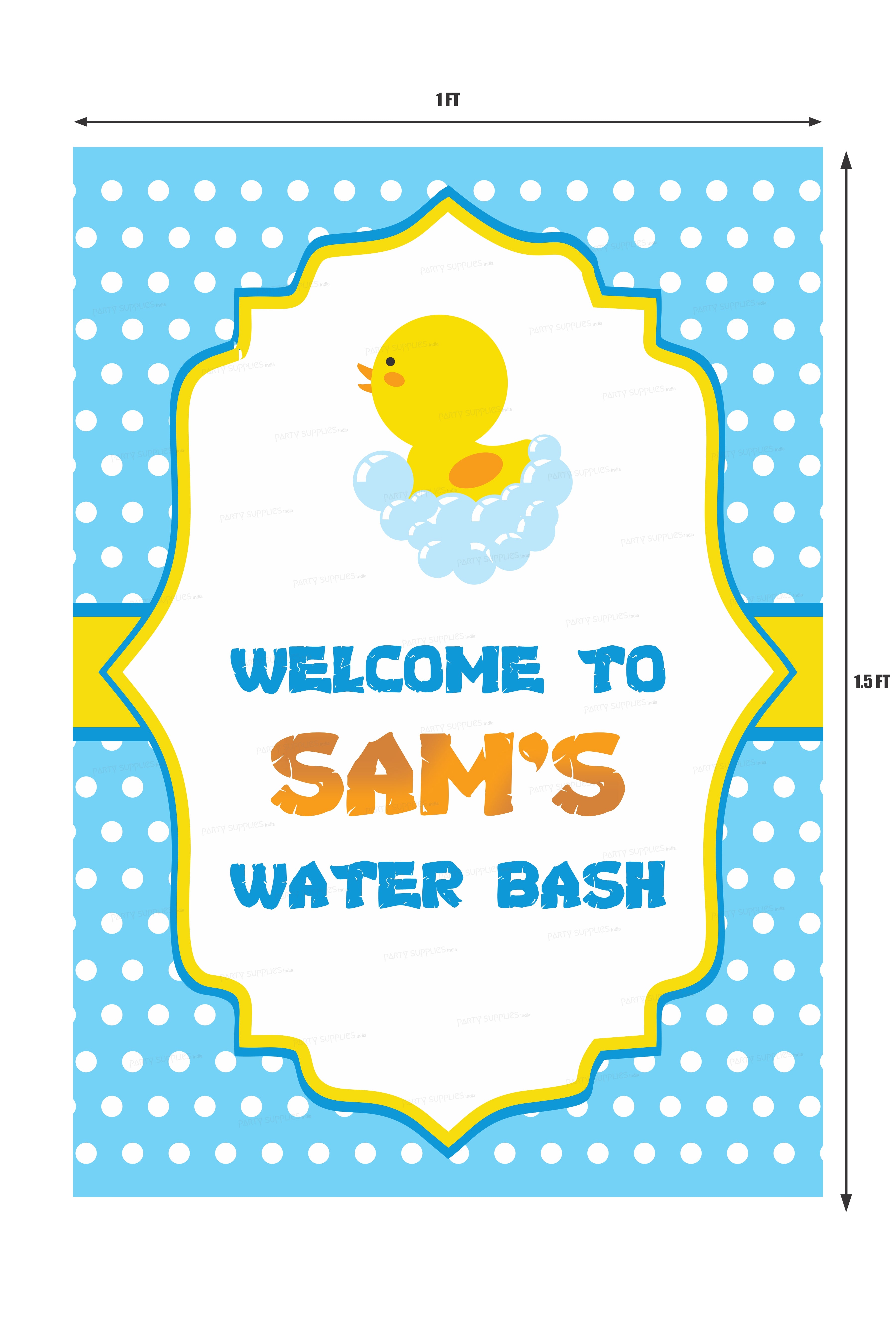 Duck Theme Boy Welcome Board