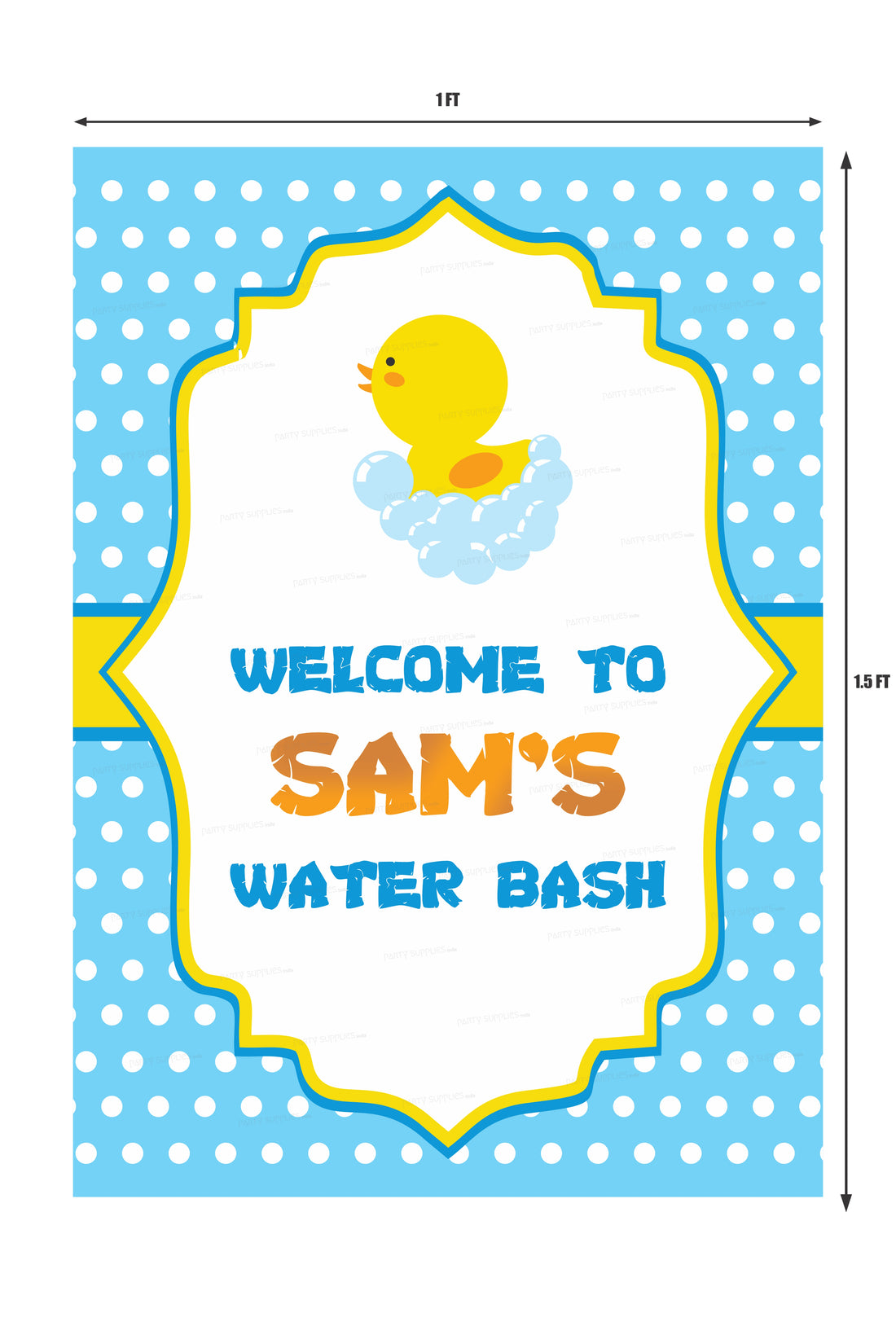 Duck Theme Boy Welcome Board