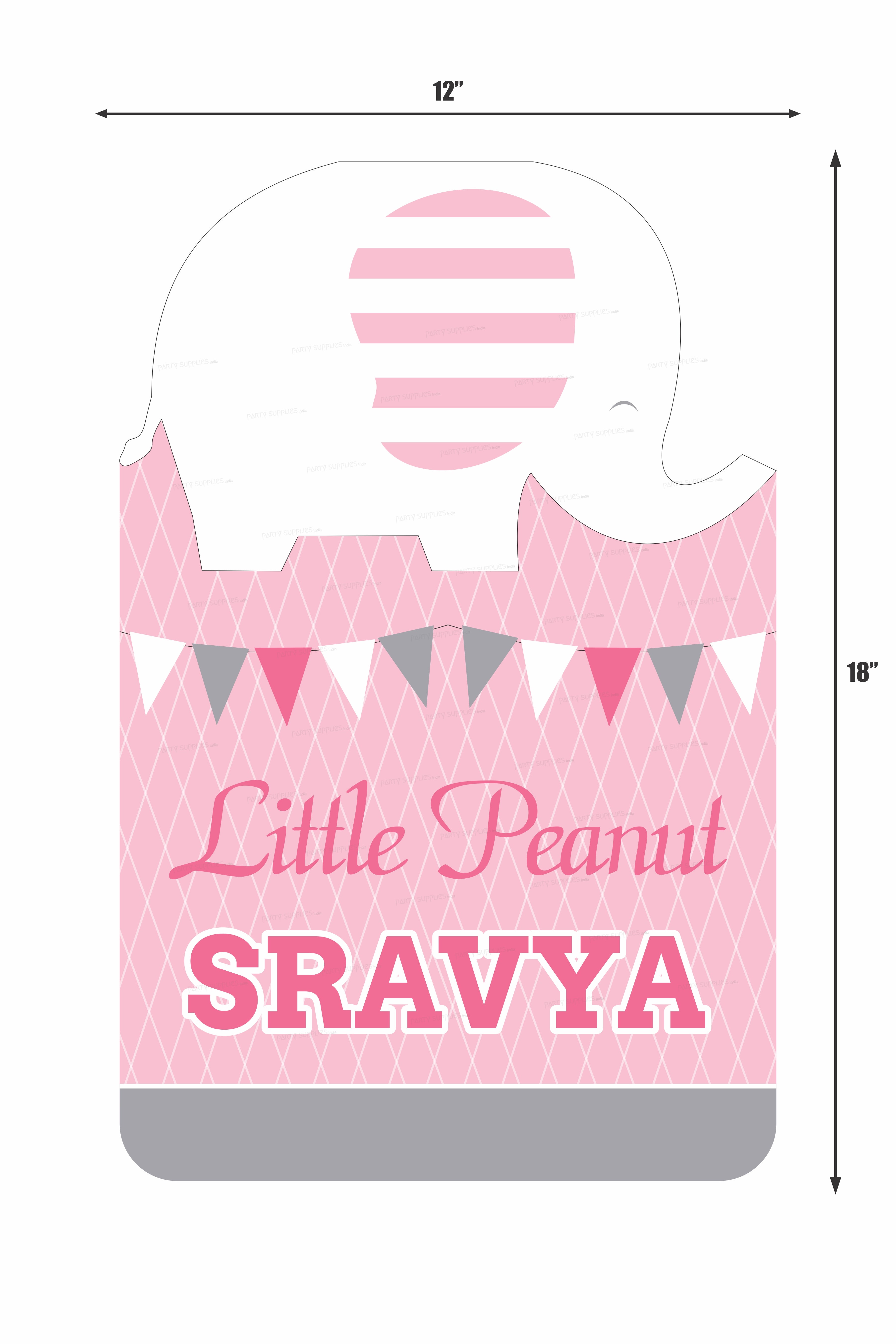 Pink Elephant Theme Welcome Board