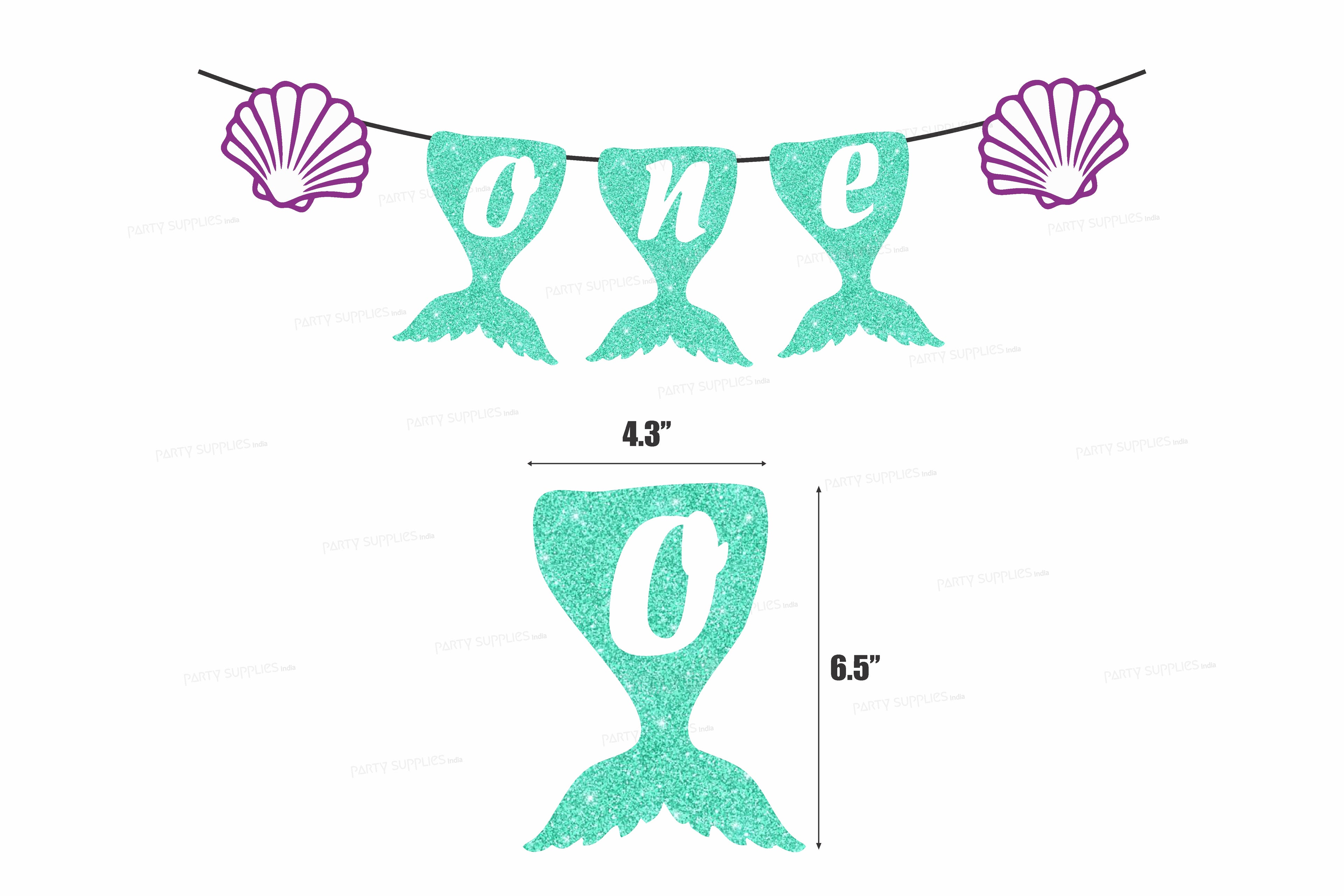 Mermaid Theme Personalized with Baby Age Hanging