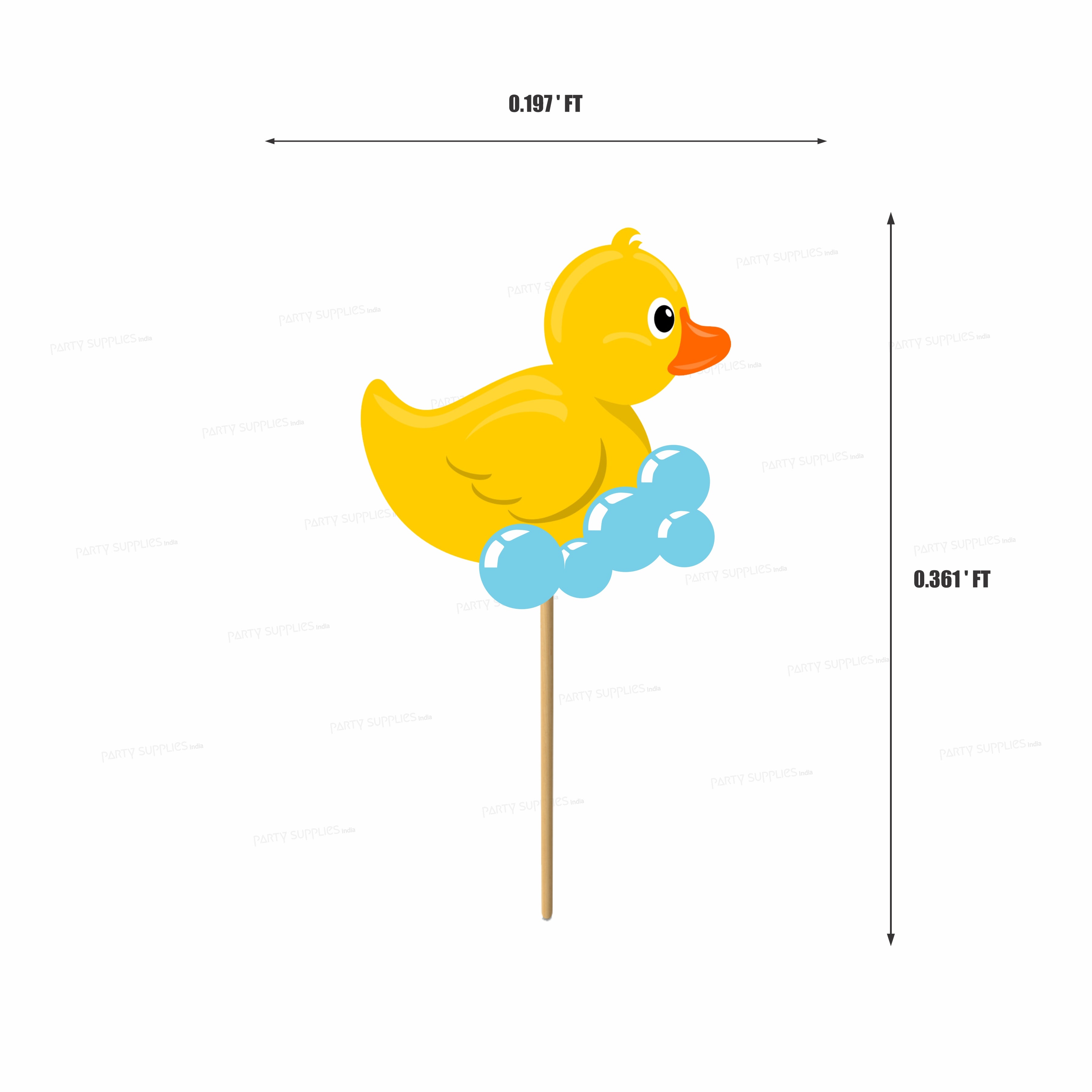 Duck Theme Boy Cupcake Topper