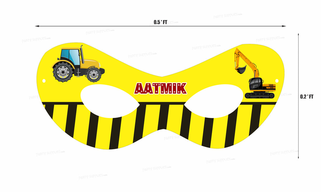 Construction Theme Eye Mask