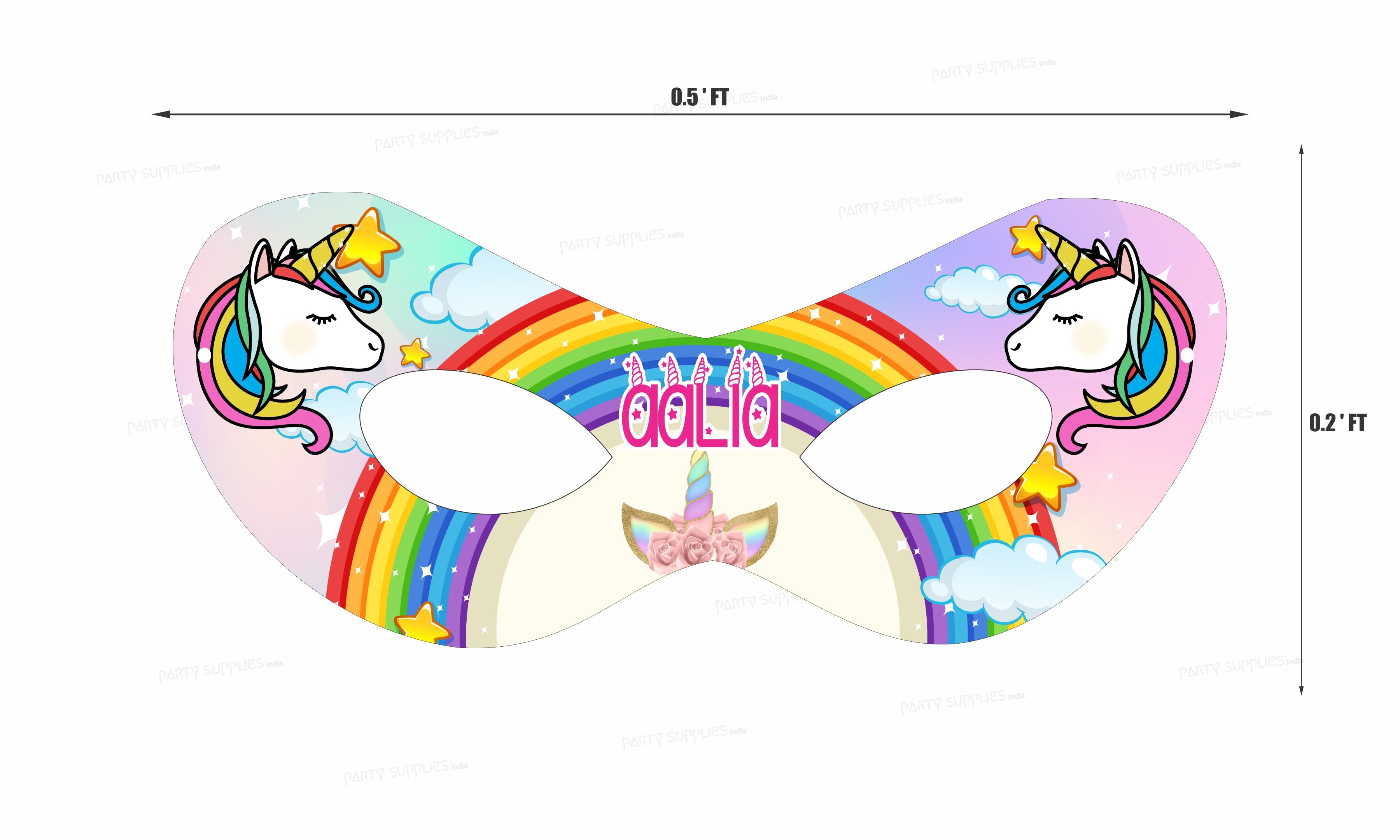 Unicorn Theme Personalized Eye Mask