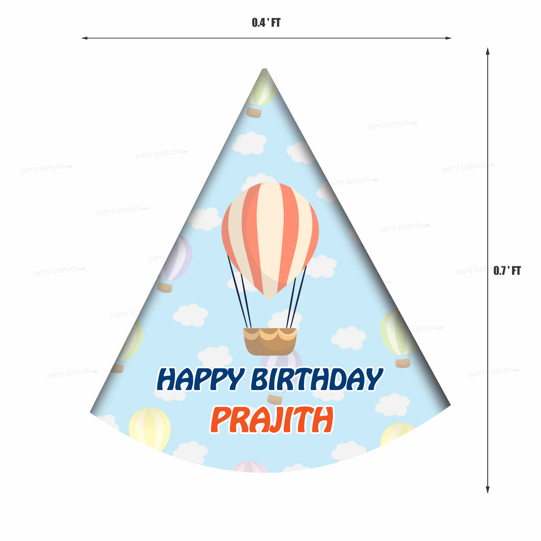 Hot Air Theme Boy Customized Hat