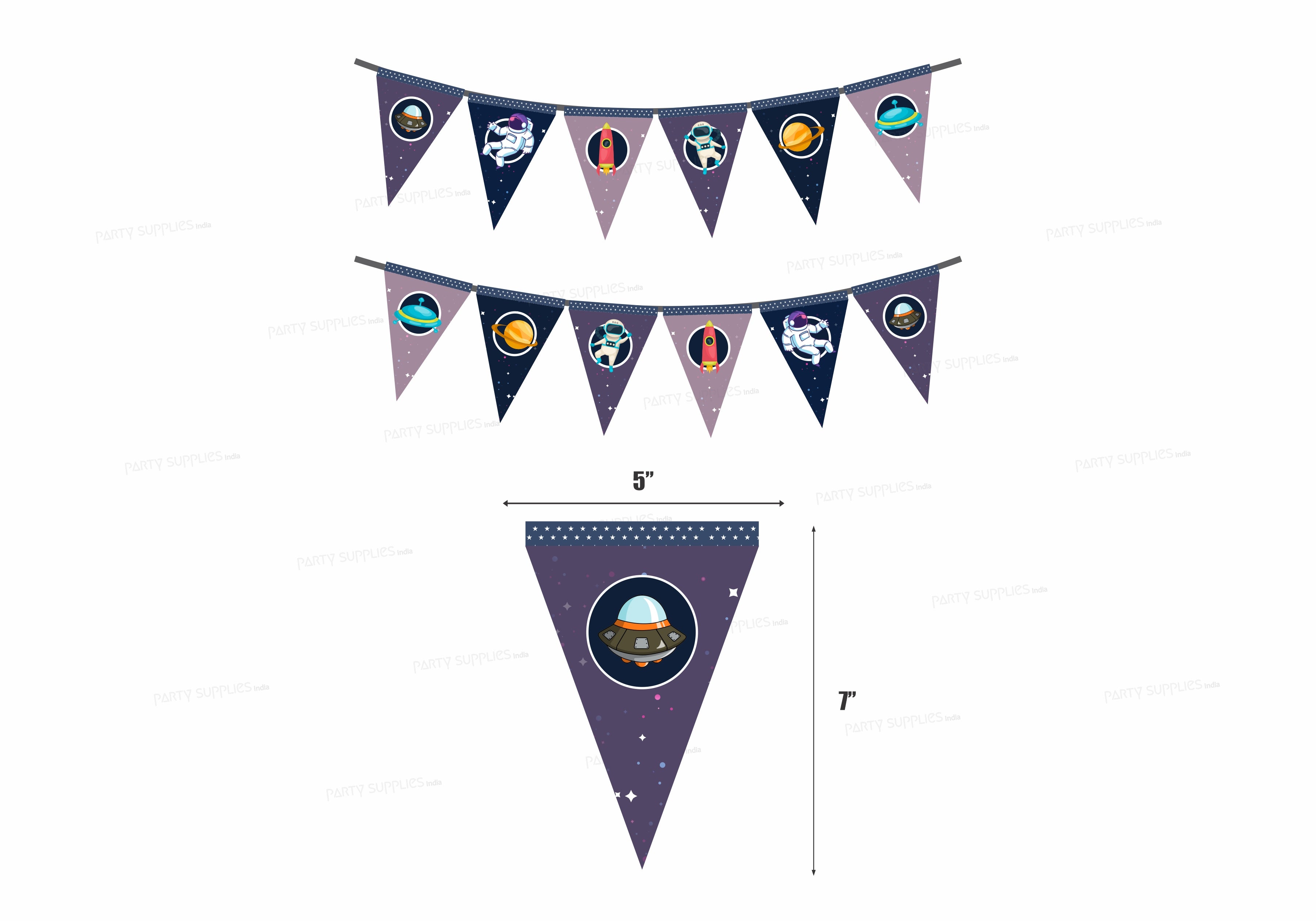 Space Theme Flag Hanging
