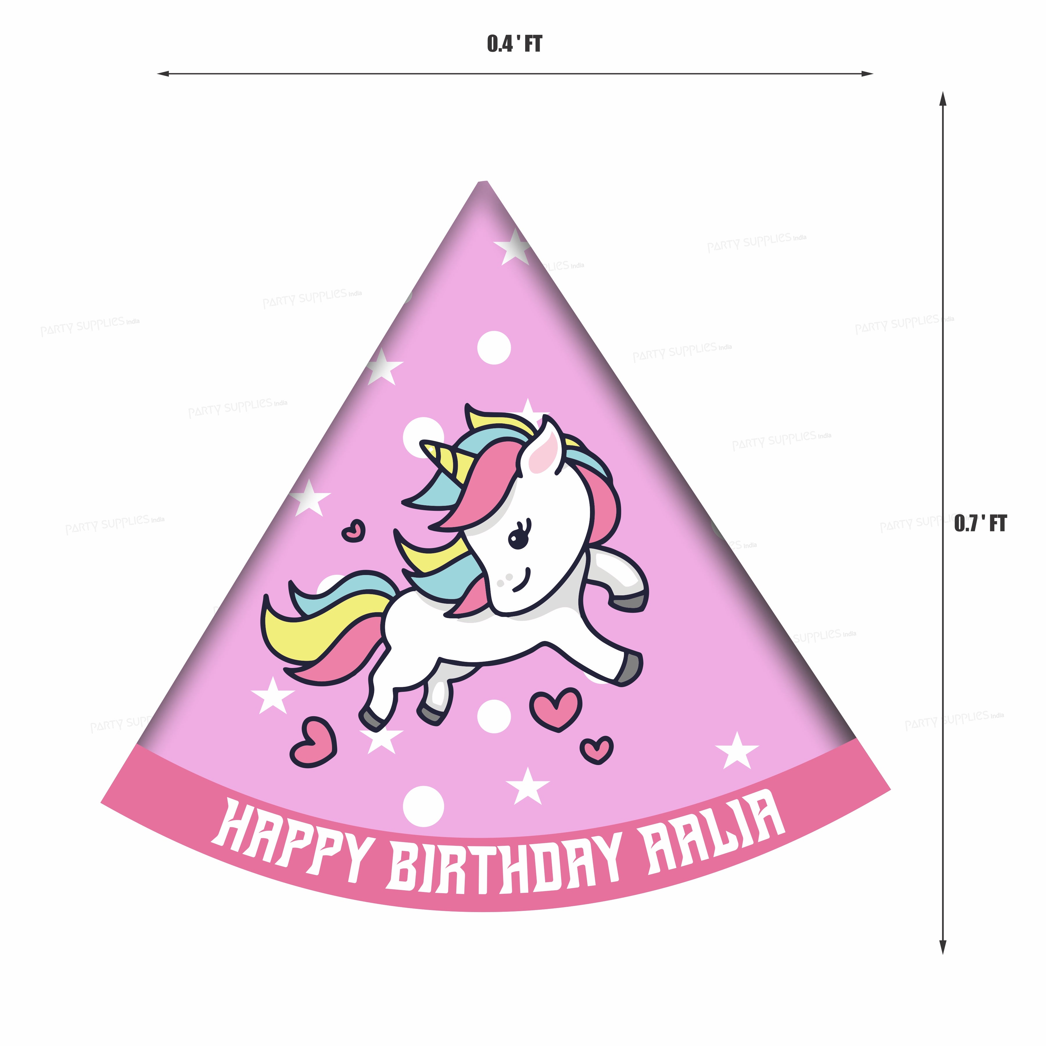 Unicorn Theme Customized Hat