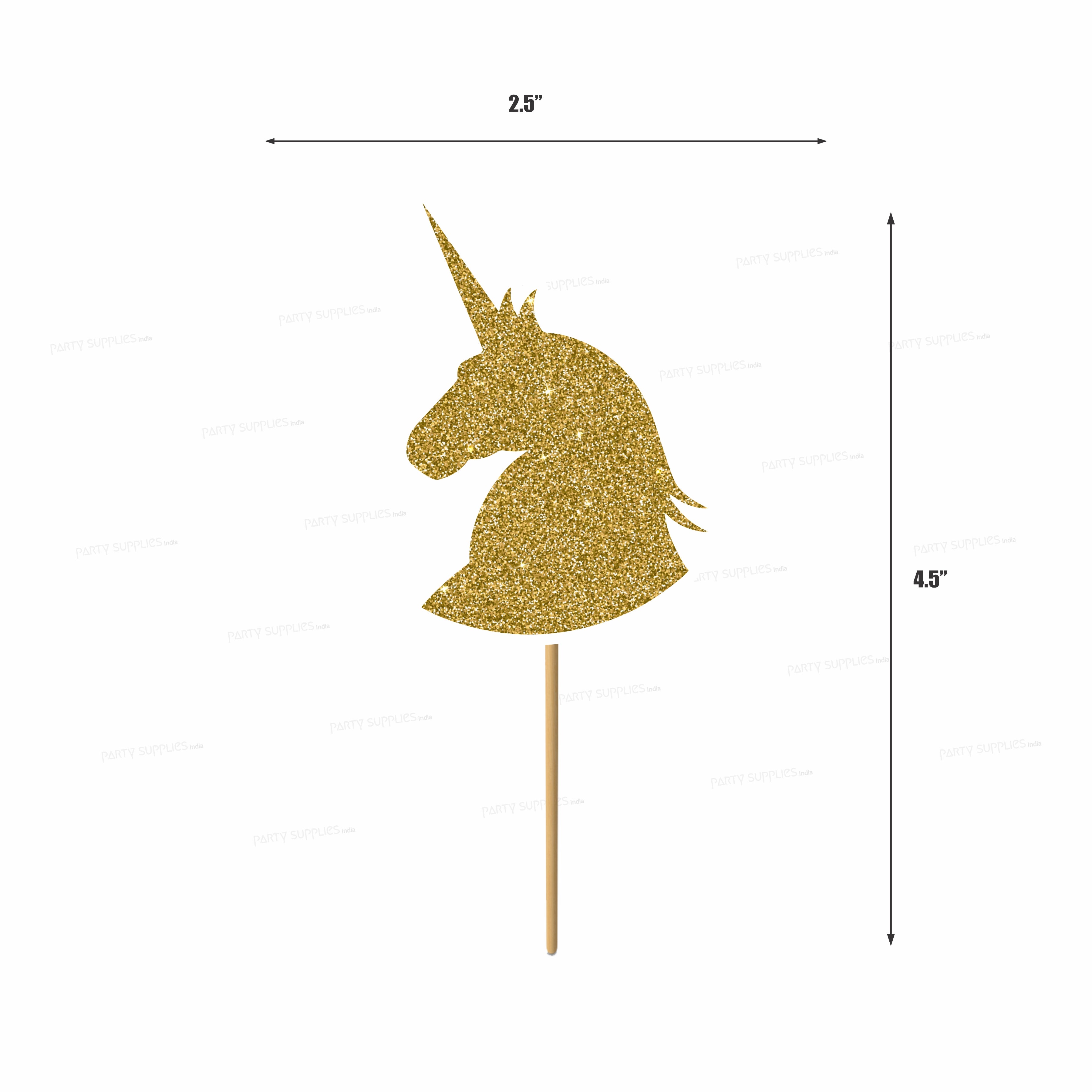 Unicorn Theme Cup Cake Topper