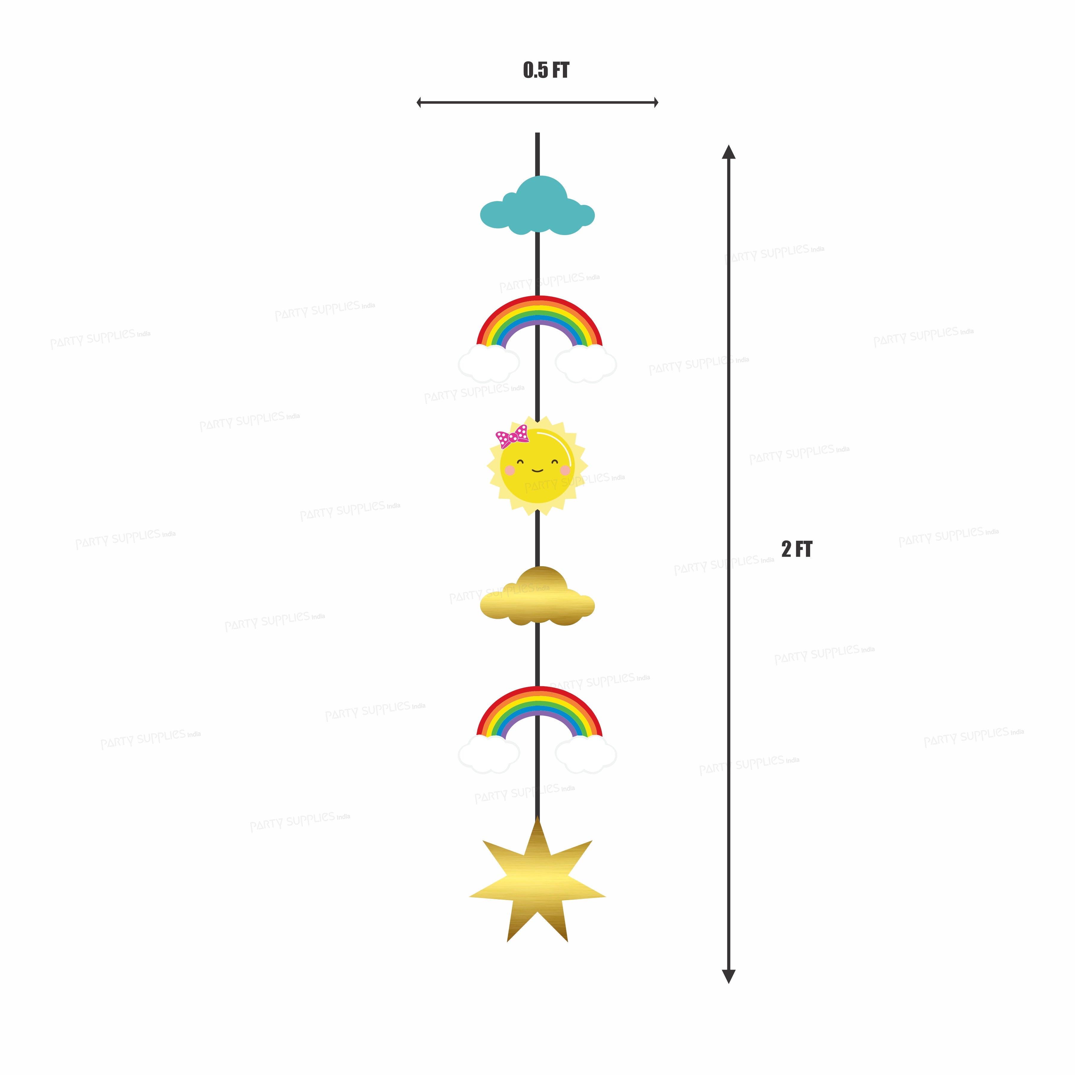 Sunshine Theme Girl Danglers