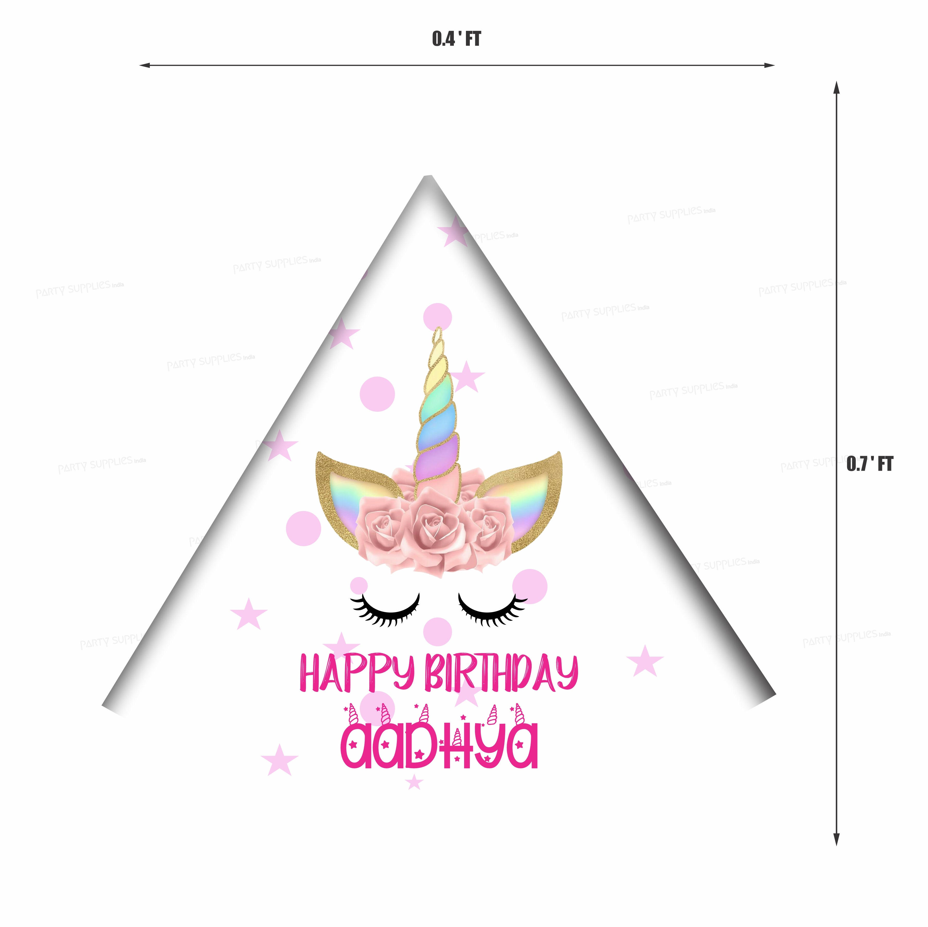 Unicorn Theme Personalized Hat