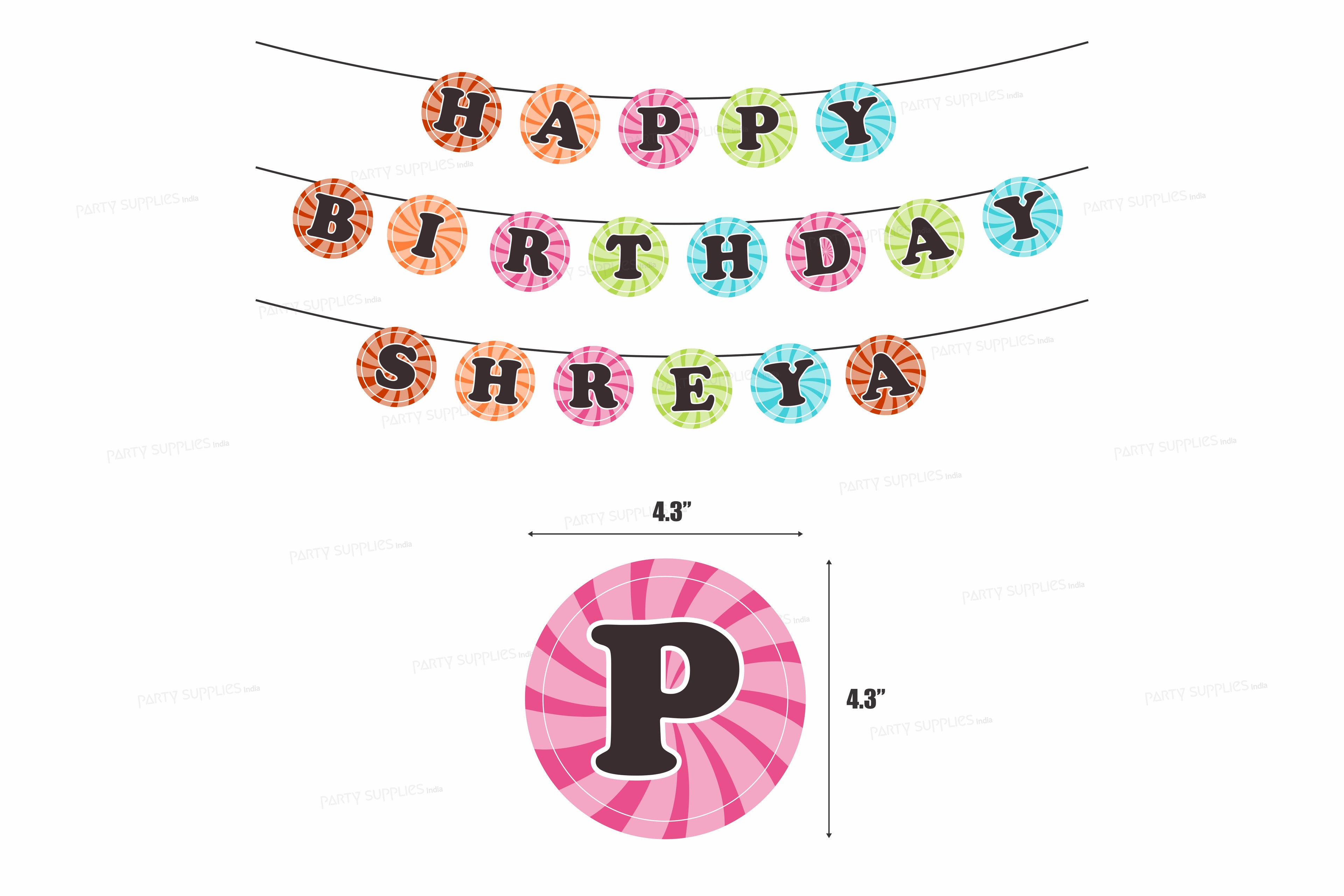 Candy Circle Theme Hanging