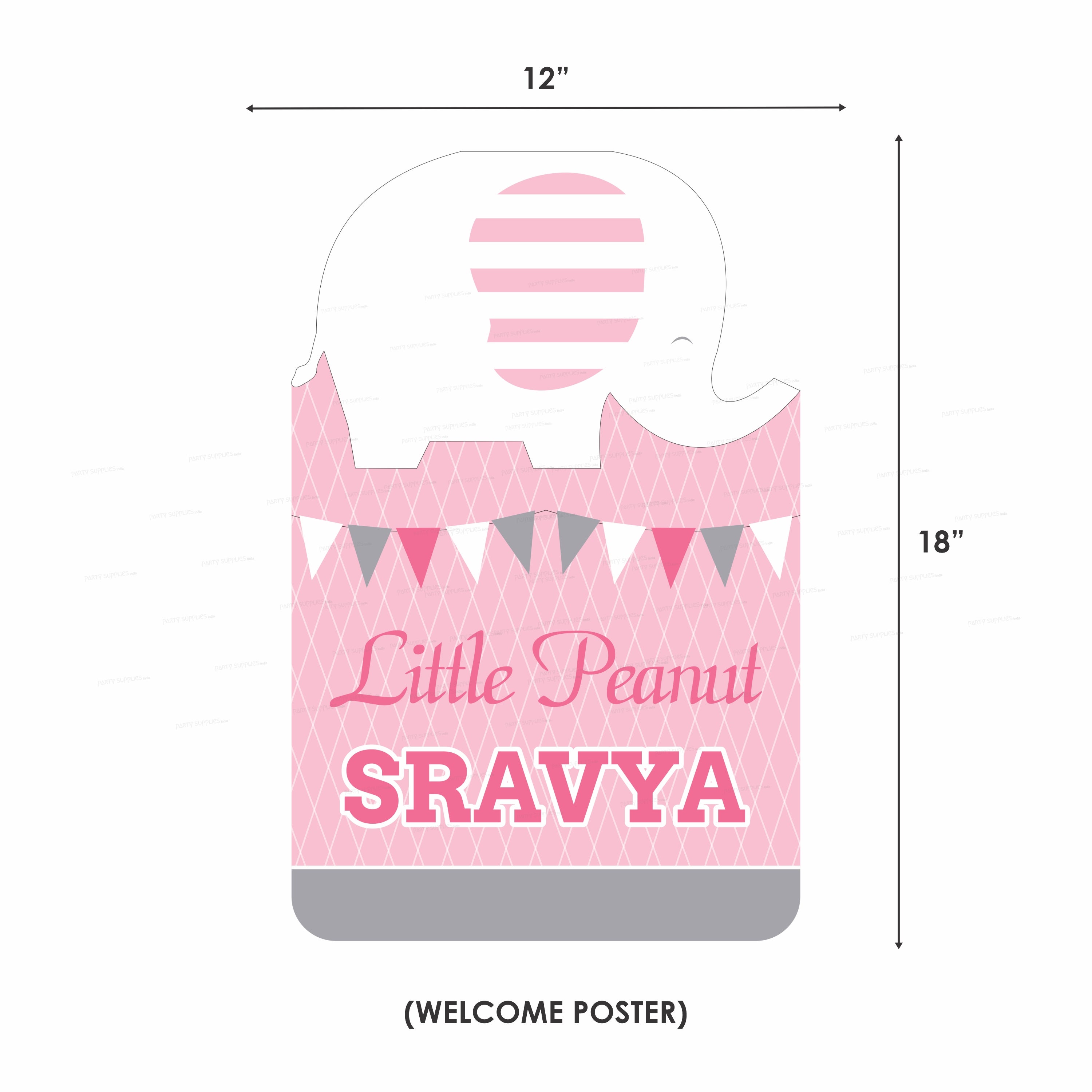 Pink Elephant Theme Heritage Kit - image 4 of 6 | Party Supplies India