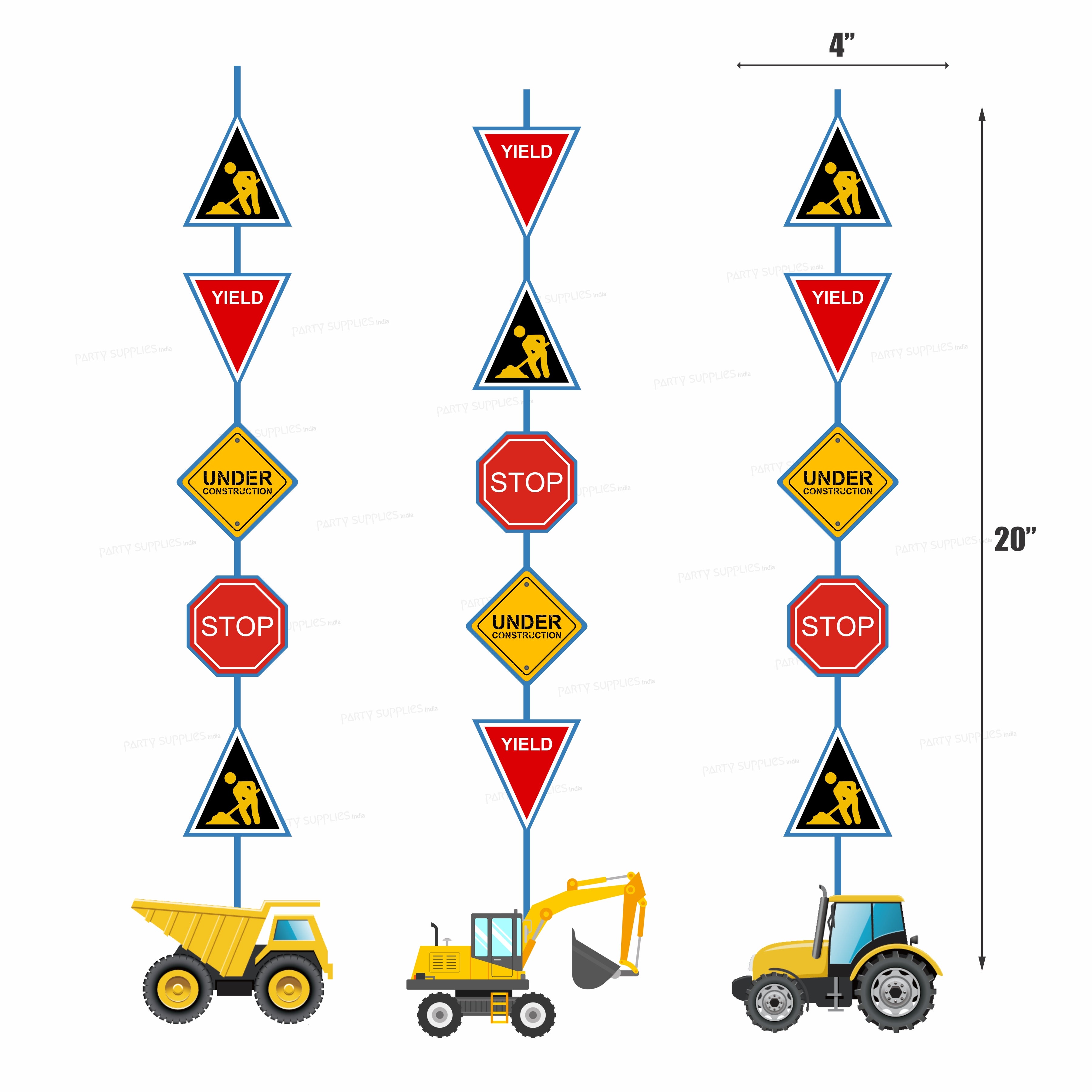 Construction Theme Dangler