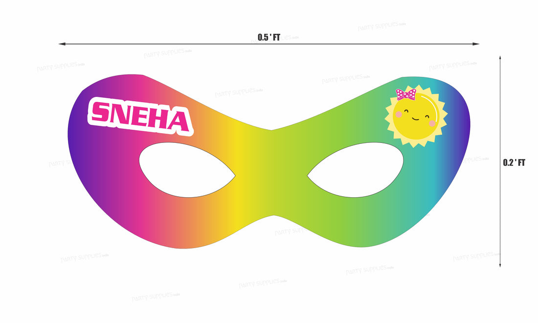 Sunshine Theme Girl Personalized Eye Mask