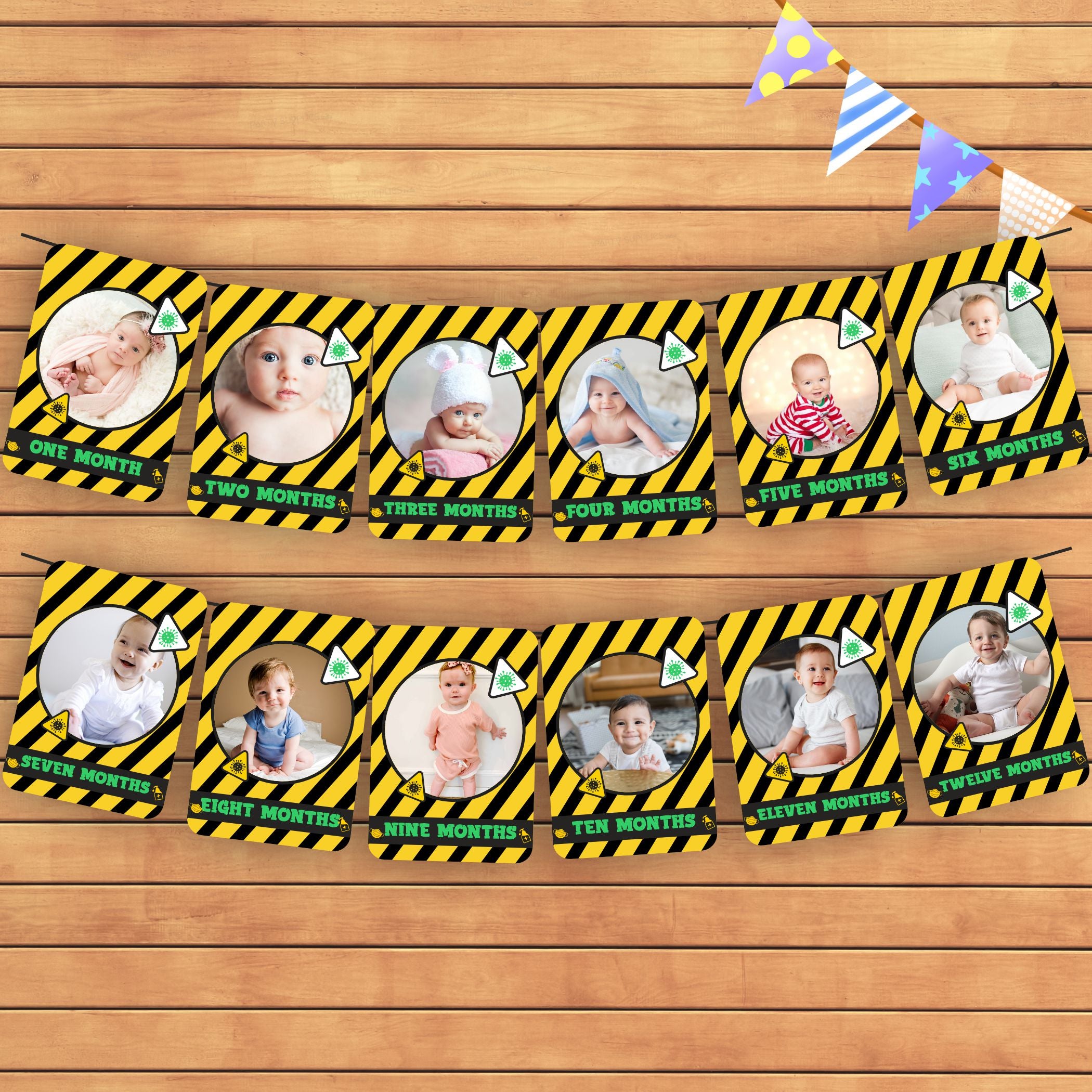 Quarantine Theme 12 Months Photo Banner