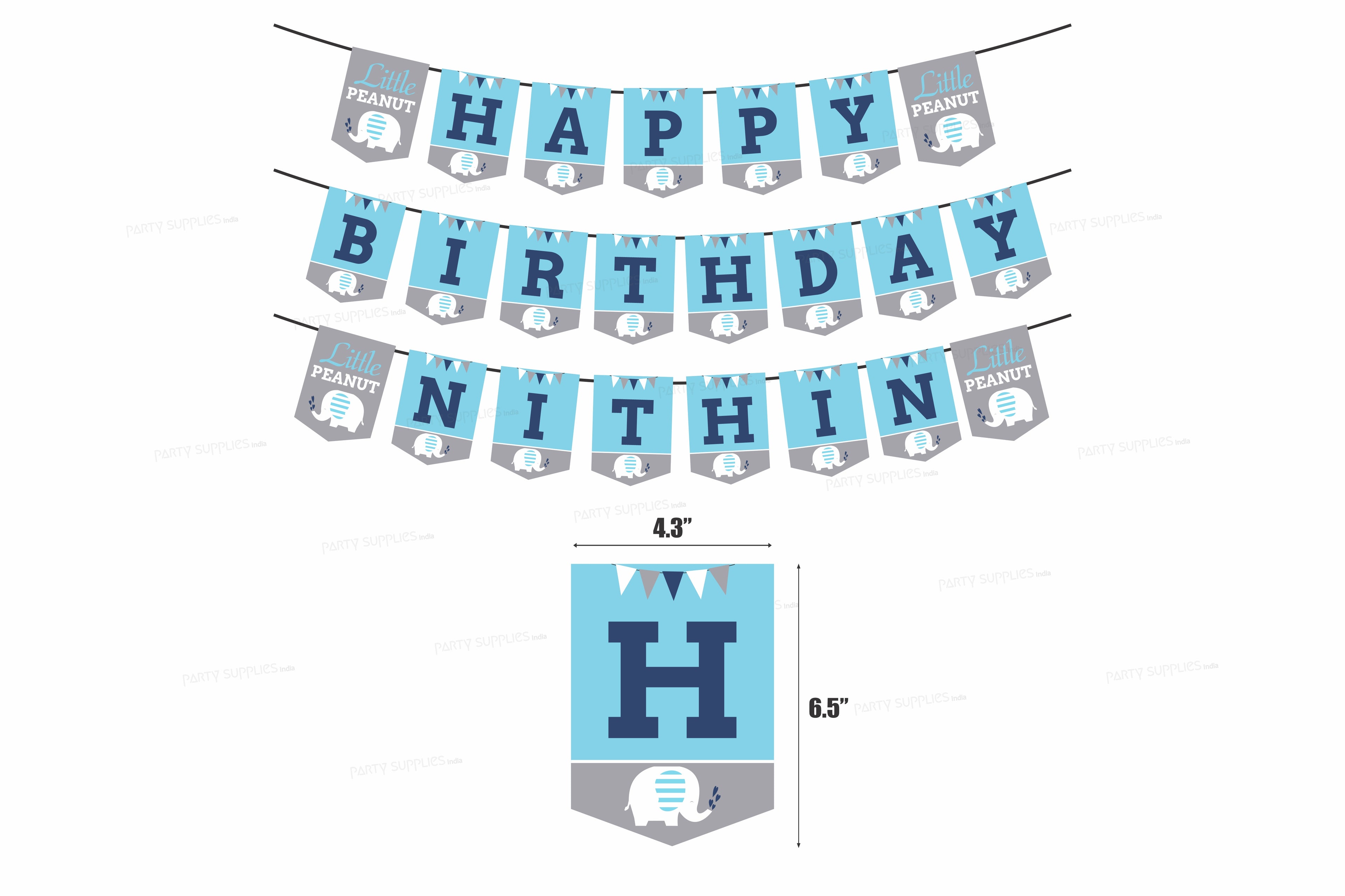 Blue Elephant Theme Customized Hanging