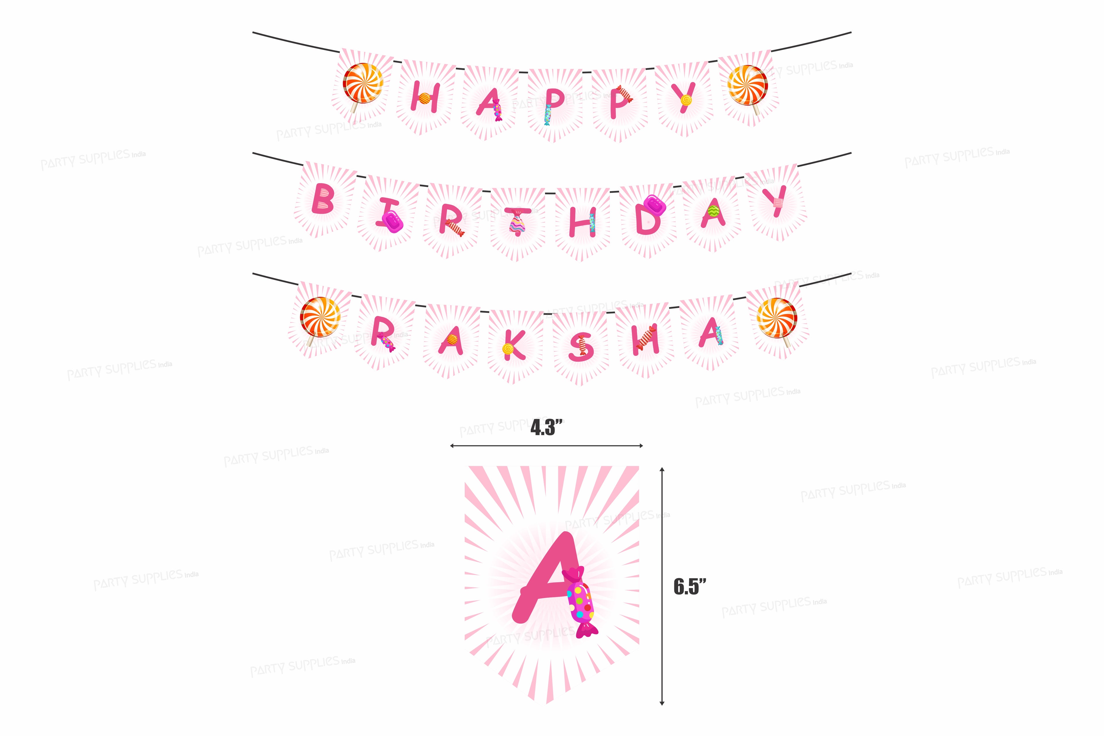 Candy Choco Flag Theme Hanging