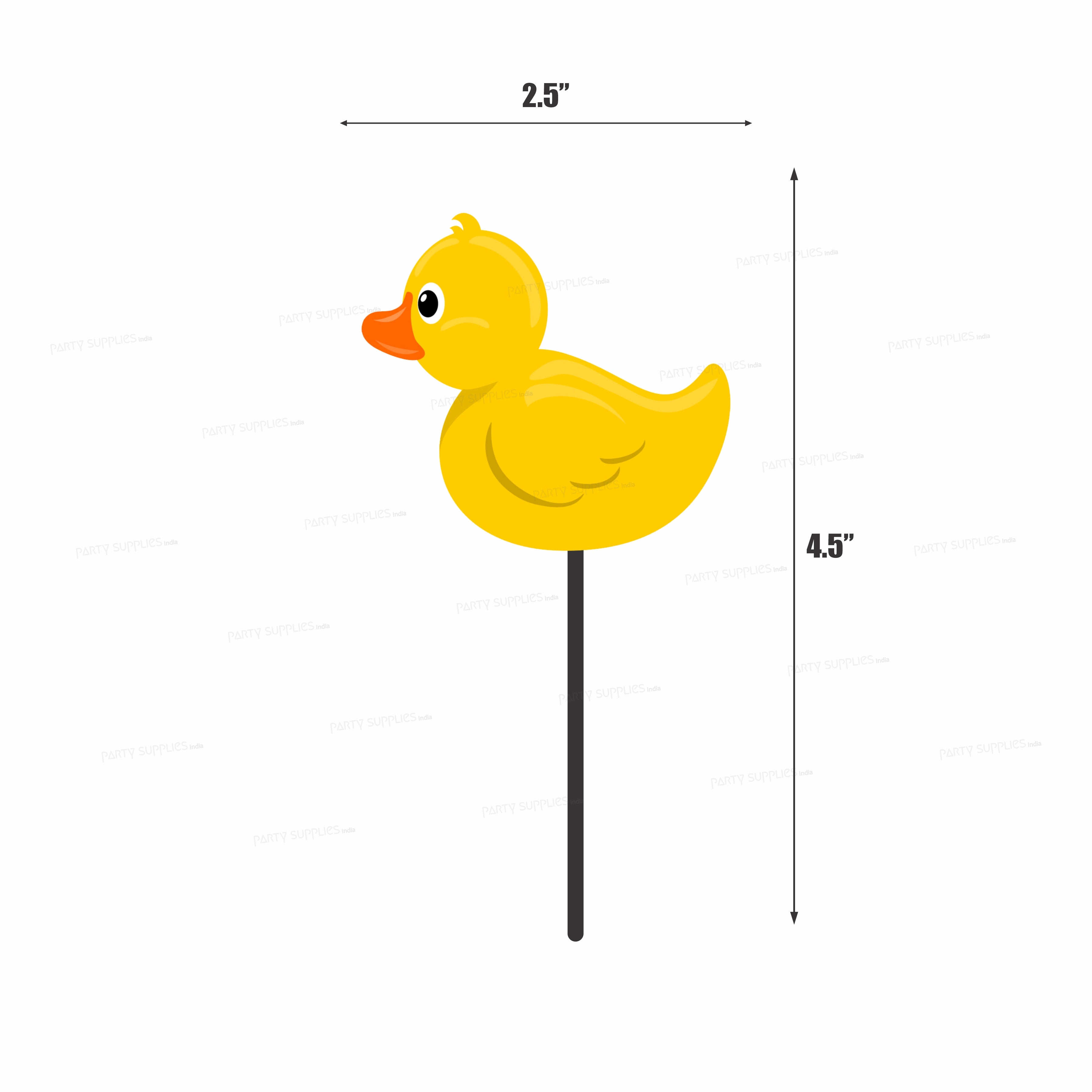 Duck Theme boy Stick Cupcake Topper