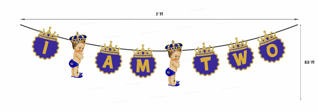 Prince Theme Personalized with Baby Age Hanging