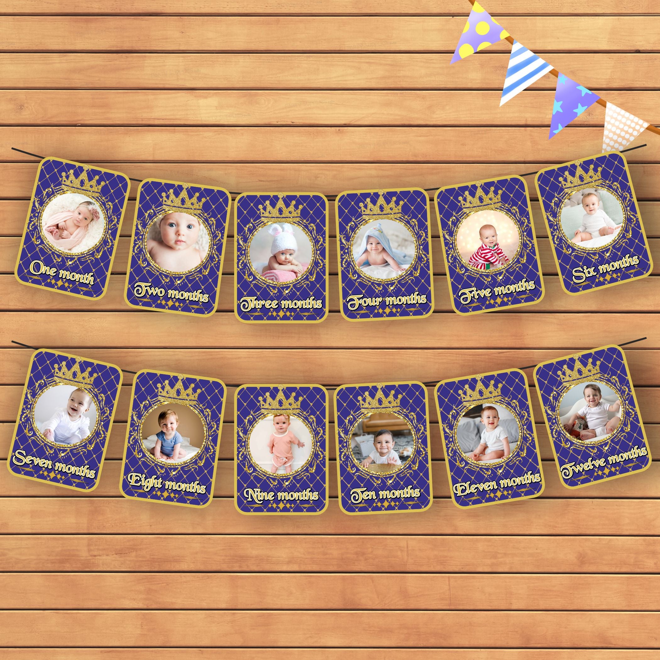 Prince Theme 12 Months Photo Banner