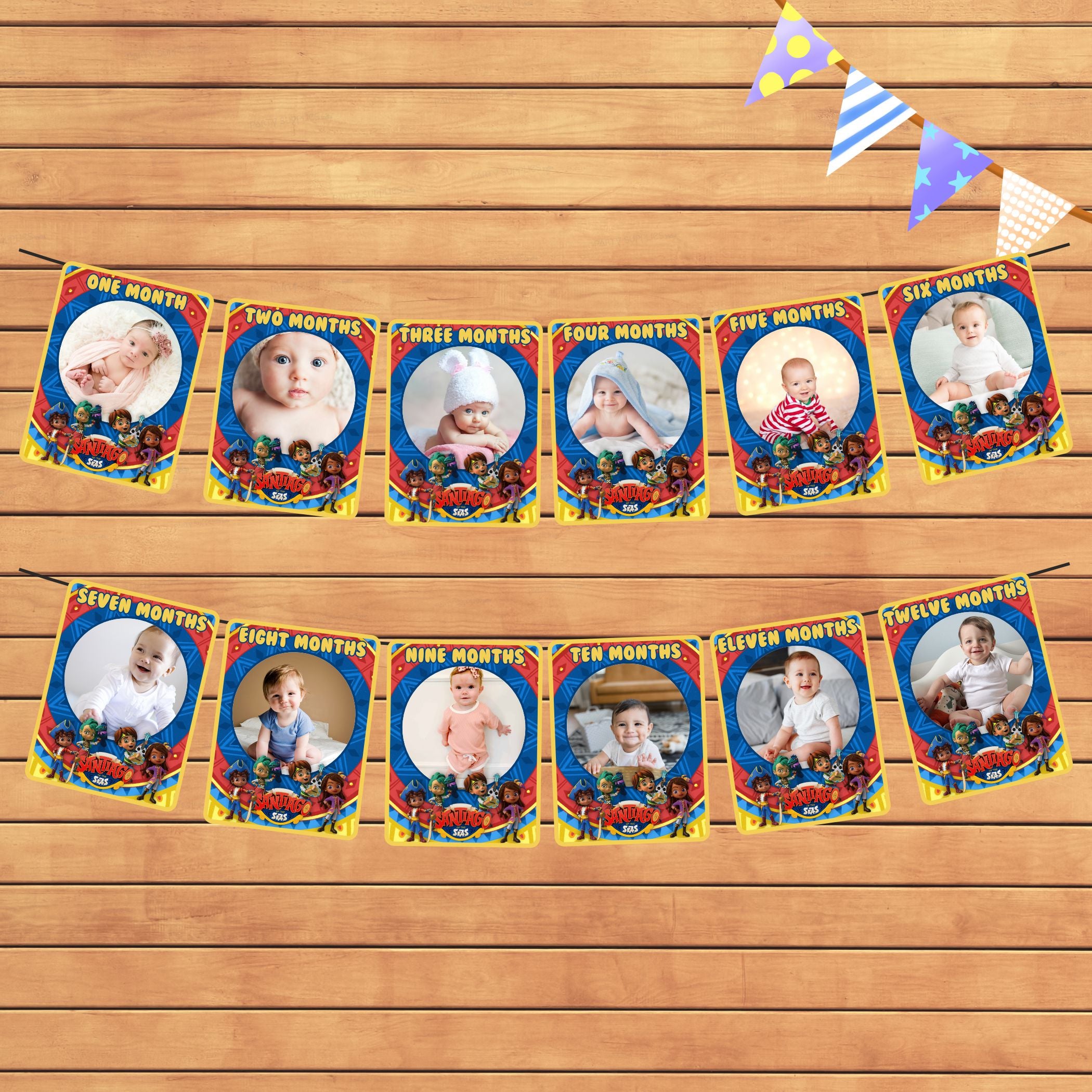 Santiago Theme 12 Months Photo Banner