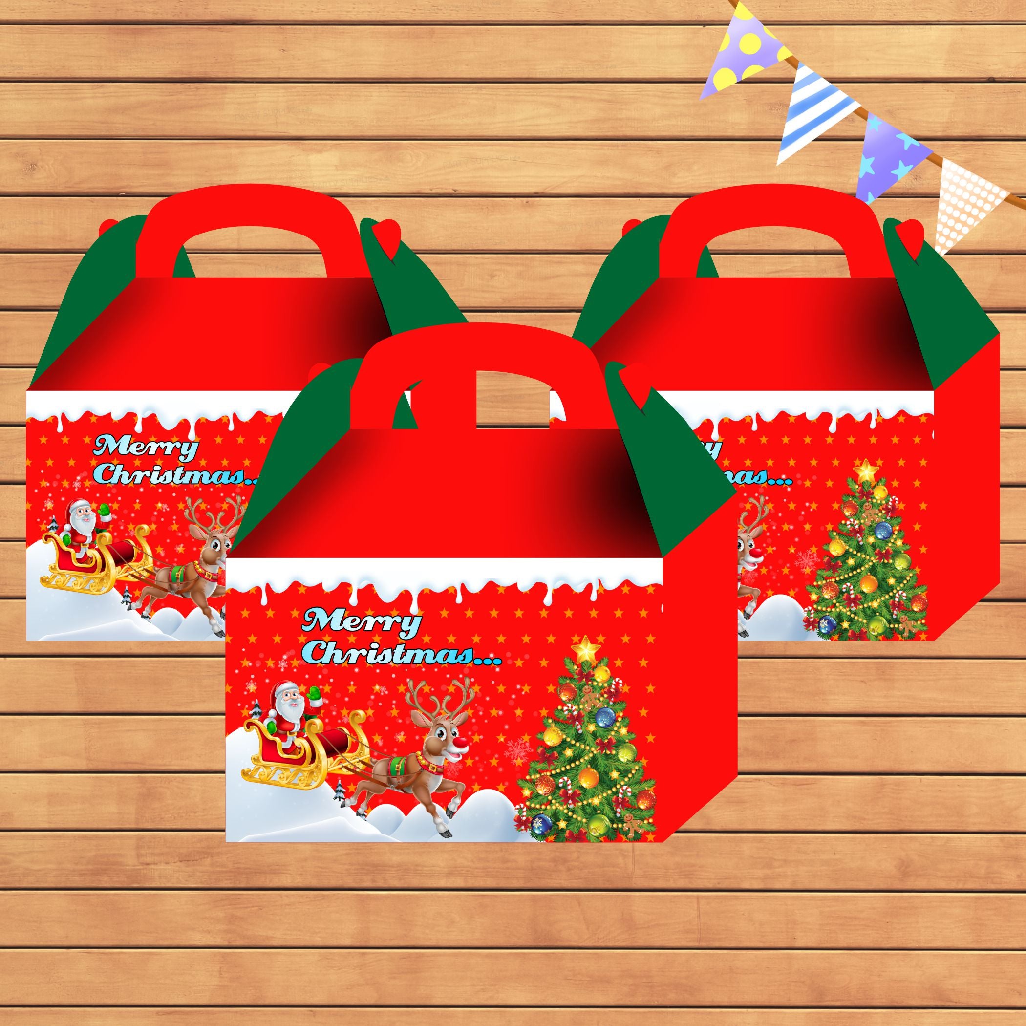 PSI Christmas Theme Goodie Return Gift Boxes