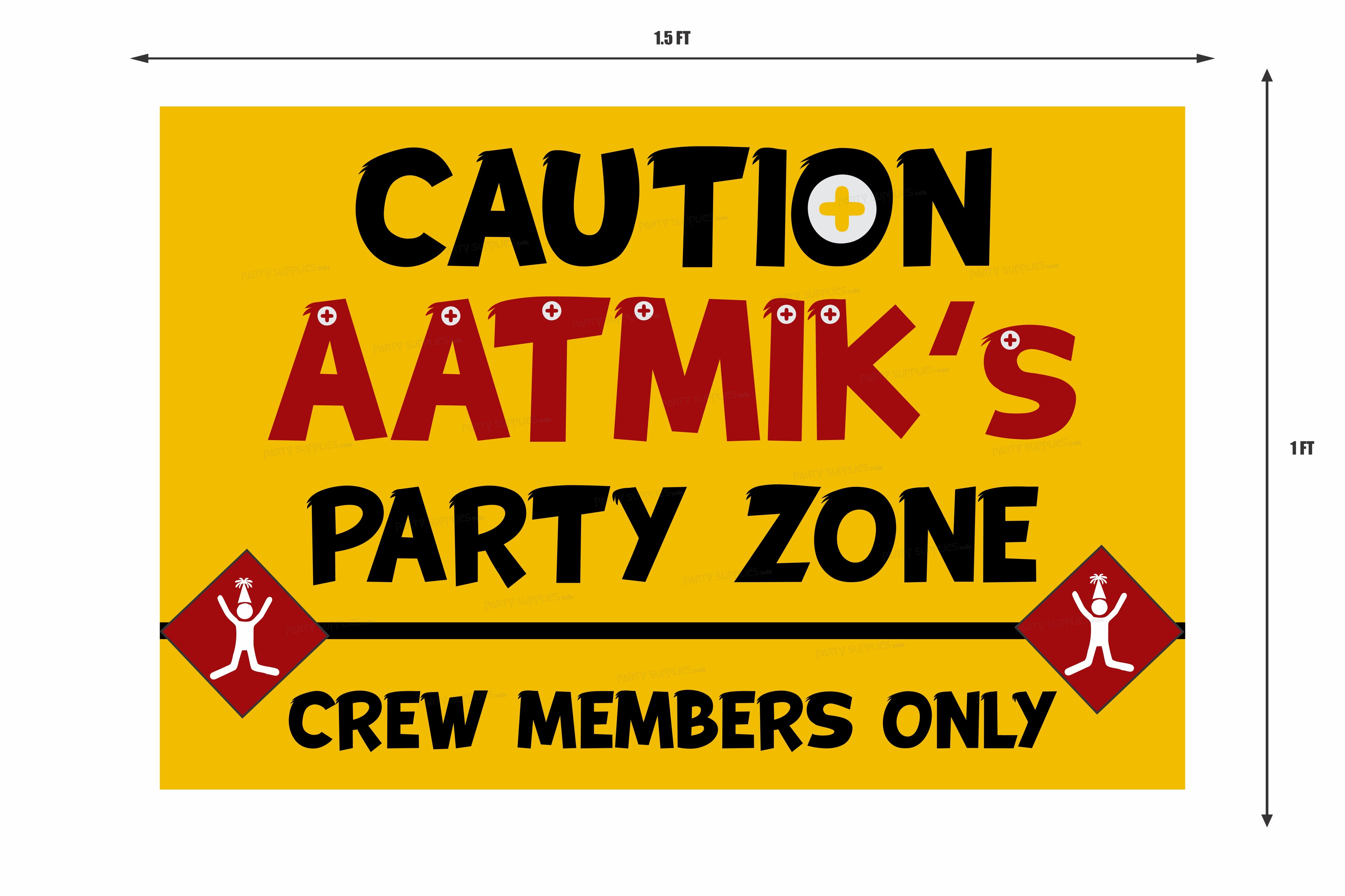 Construction Theme Personalized Welcome Board