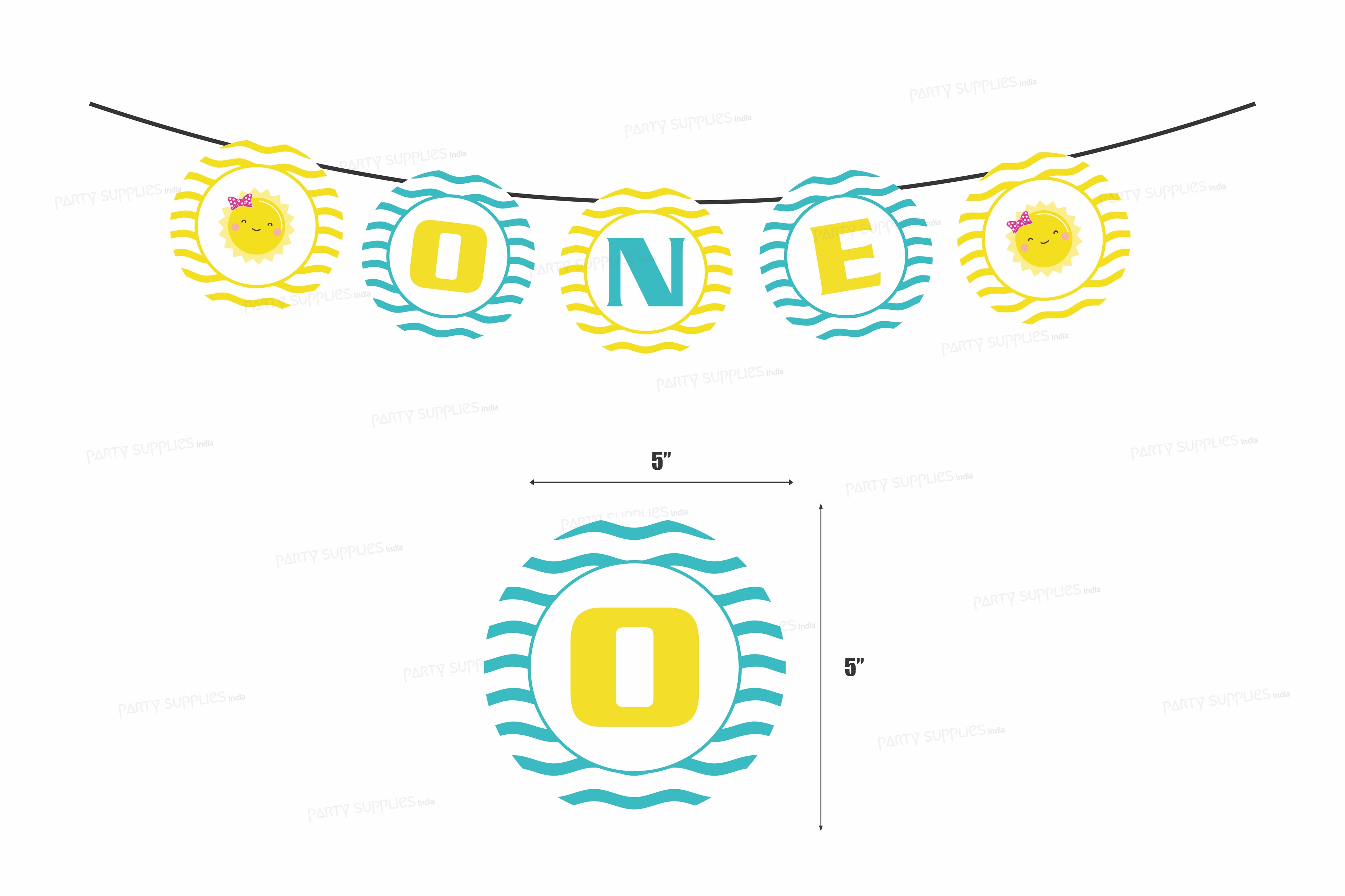 Sunshine Theme Girl Personalized with Age Hanging