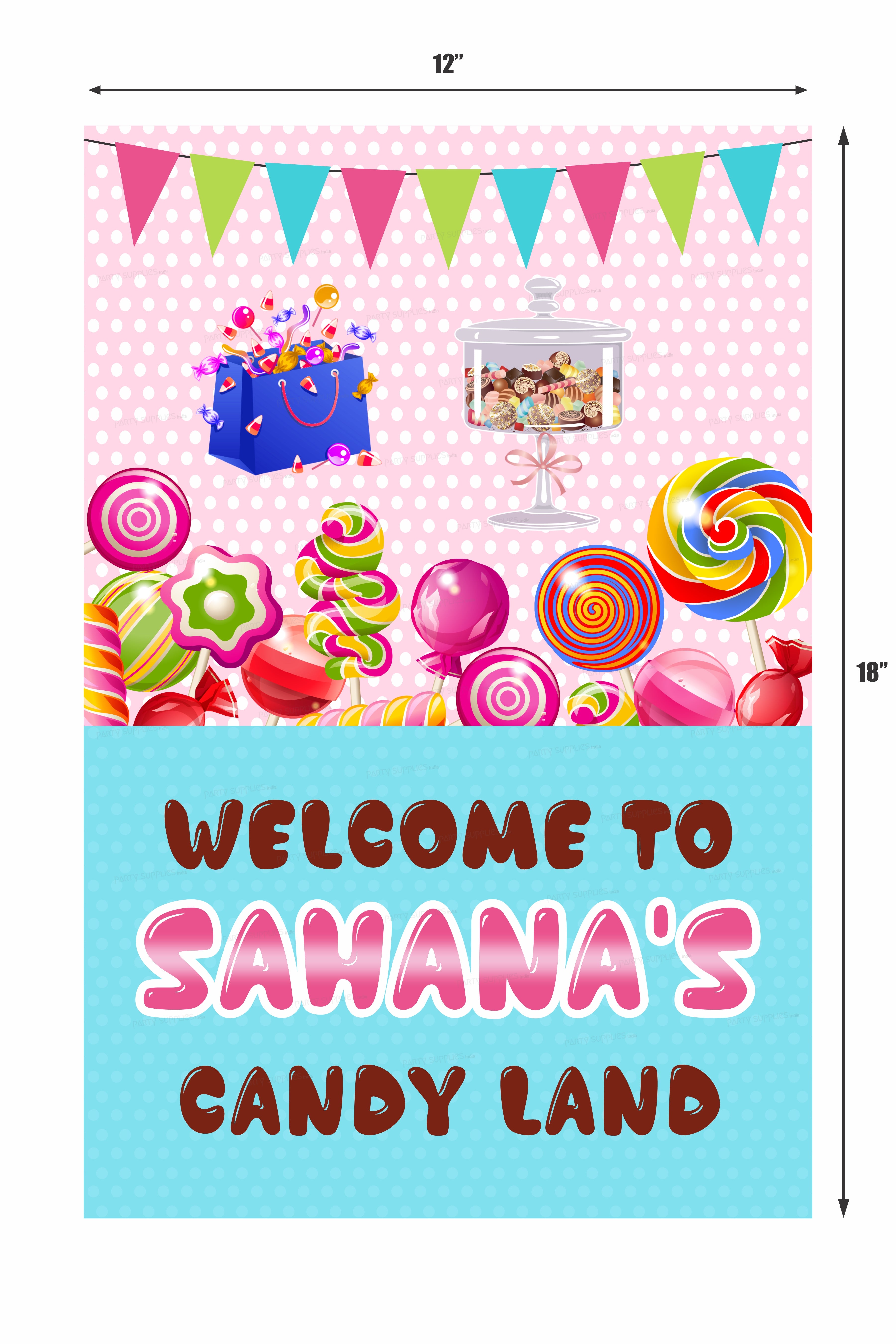 Candy Theme Welcome Board